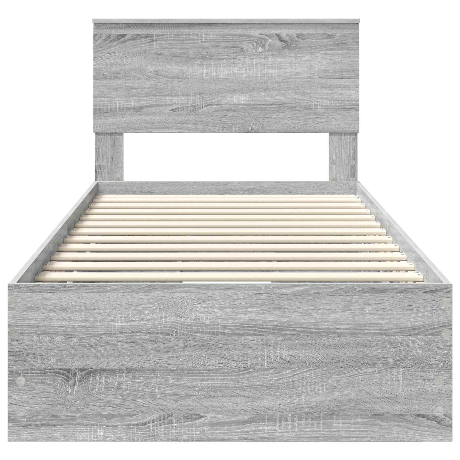 Cadre de lit Gris Sonoma 90 x 190 cm Bois Ingénierie - XIOS