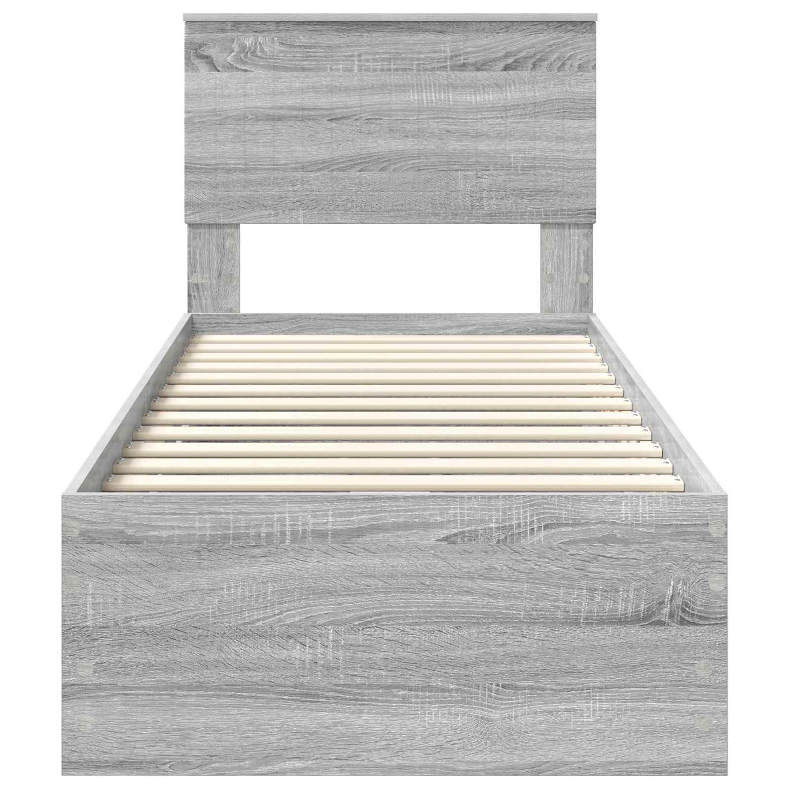 Cadre de lit Gris Sonoma 75 x 190 cm Bois Ingénierie - XIOS