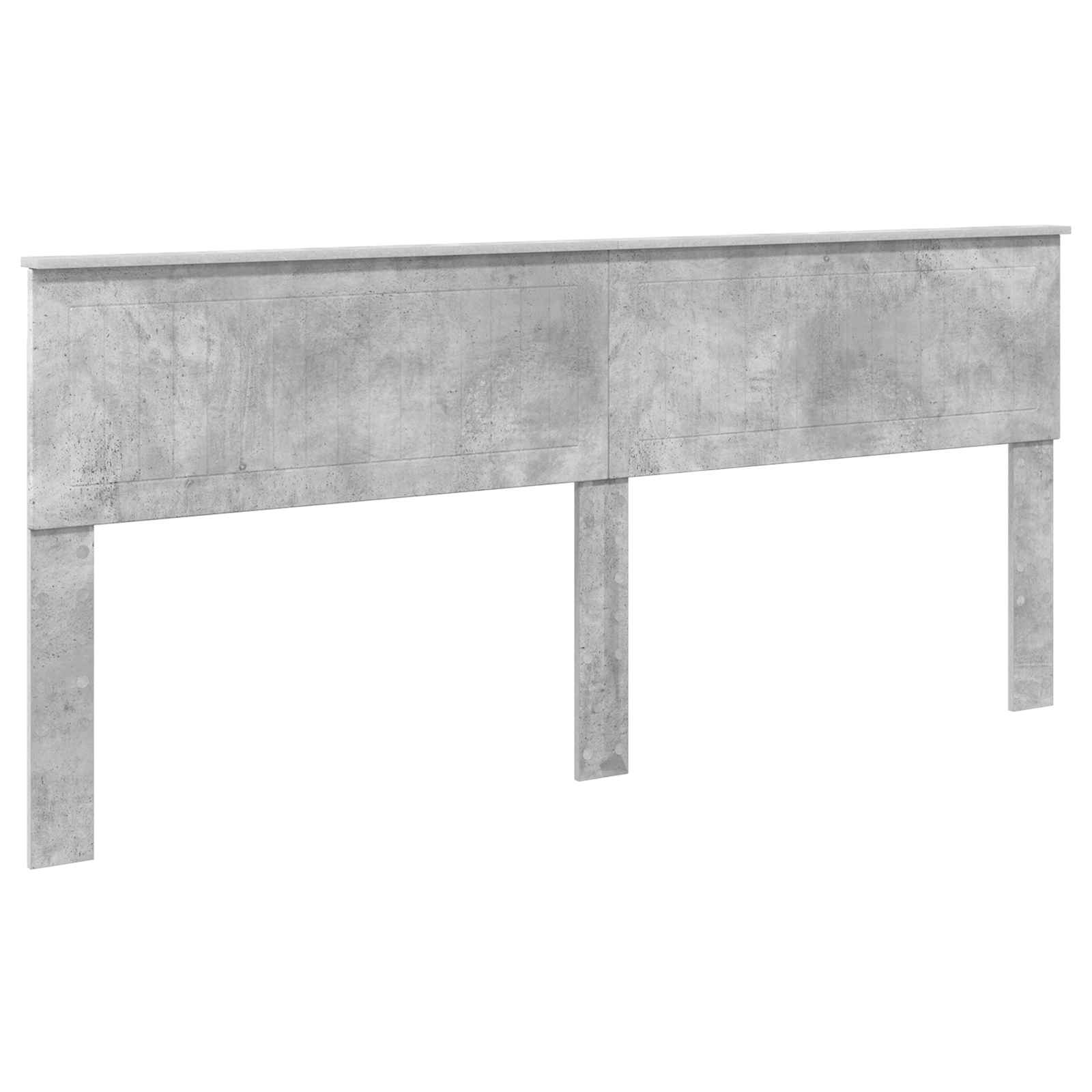 Lit de Rangement Gris béton 200 x 200 cm Bois d'ingénierie - XIOS