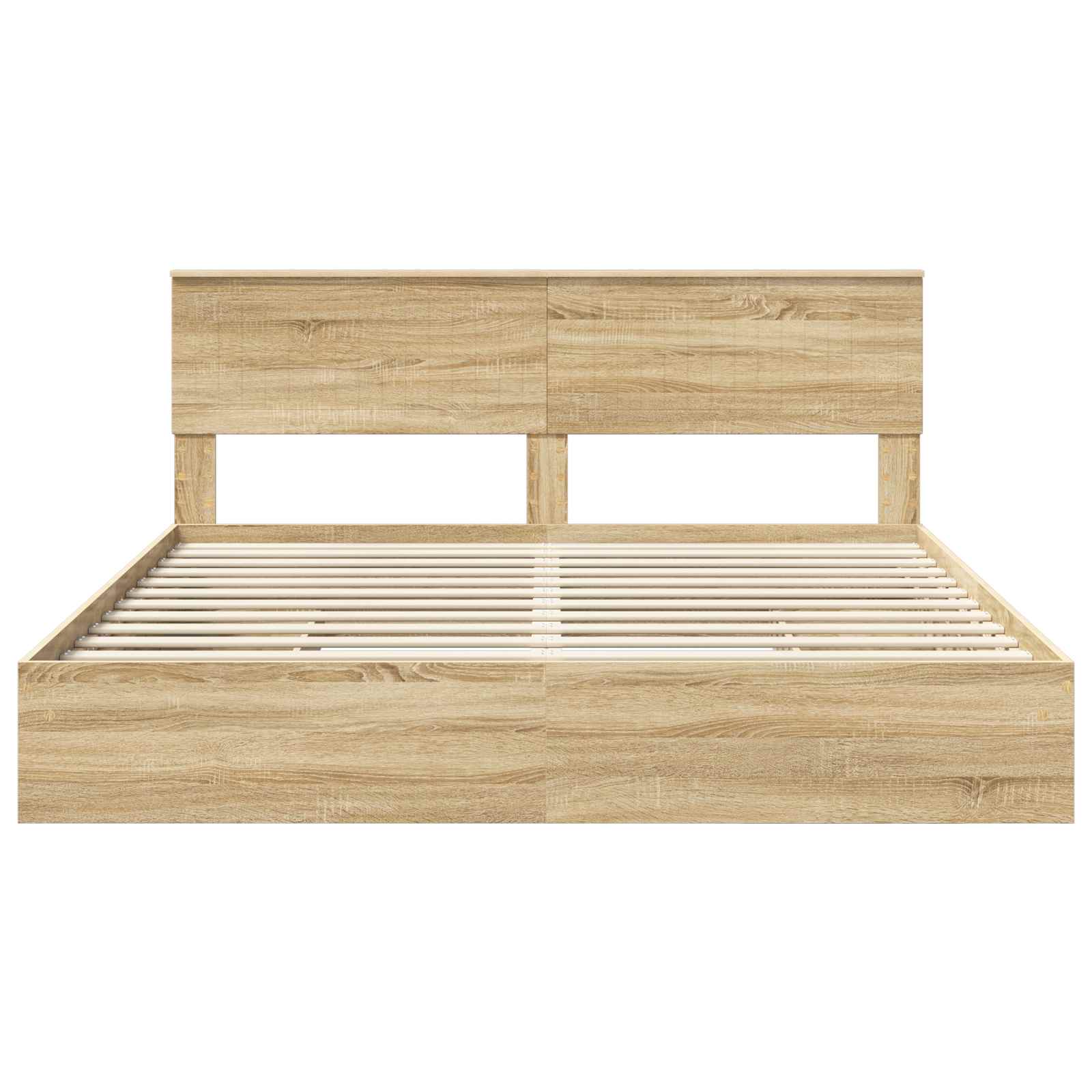 Lit de Rangement Chêne Sonoma 180 x 200 cm Bois d'ingénierie - XIOS