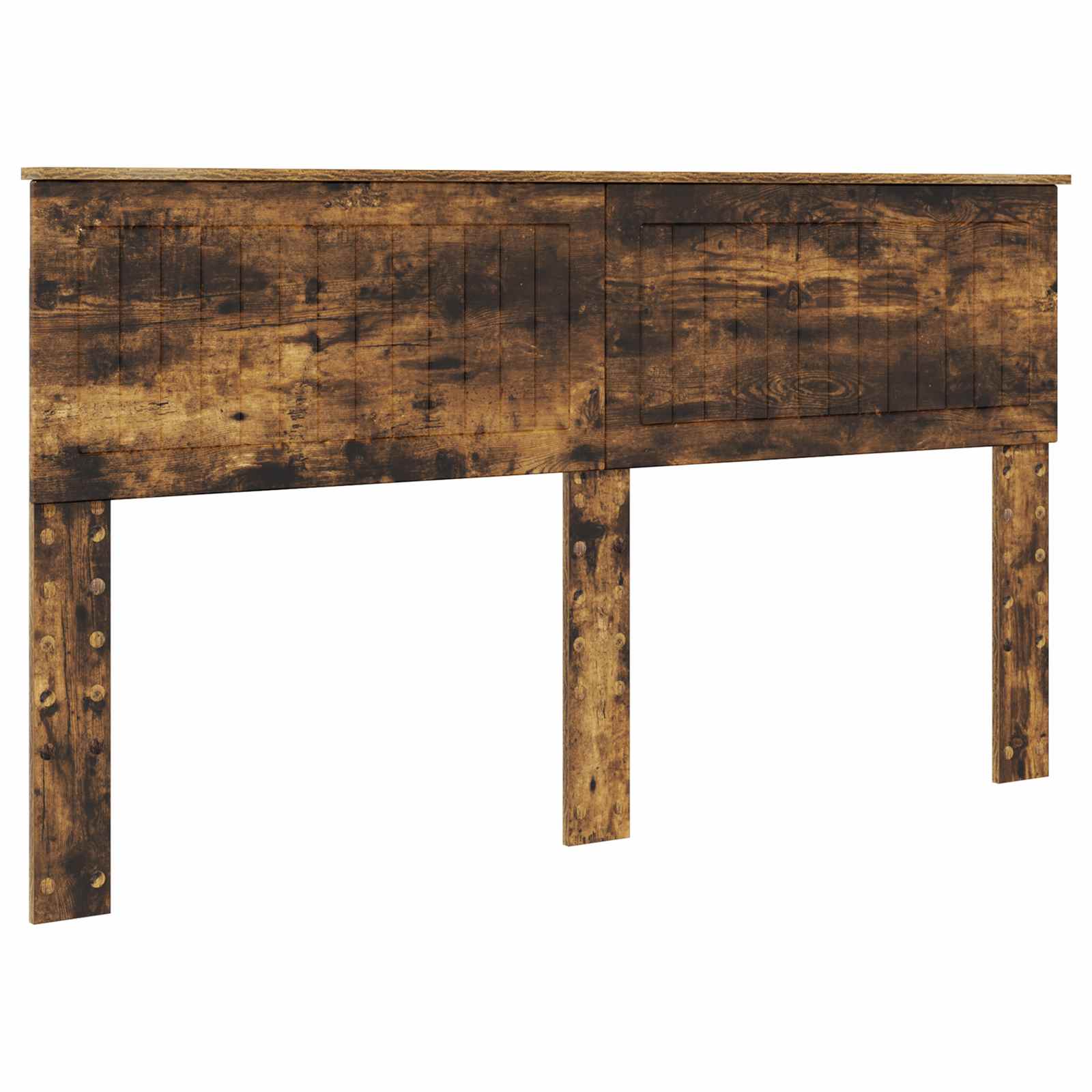 Lit de Rangement Chêne fumé 160 x 200 cm Bois d'ingénierie - XIOS