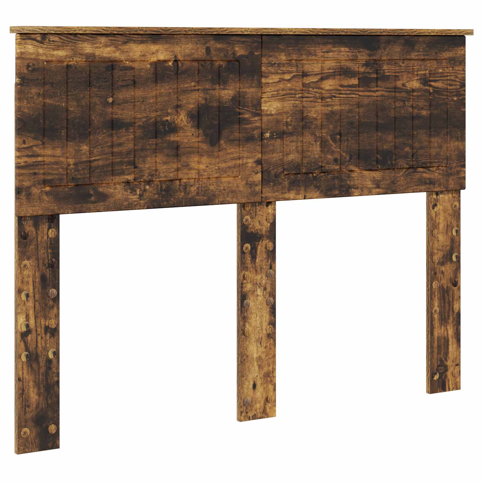 Lit de Rangement Chêne fumé 135 x 190 cm Bois d'ingénierie - XIOS