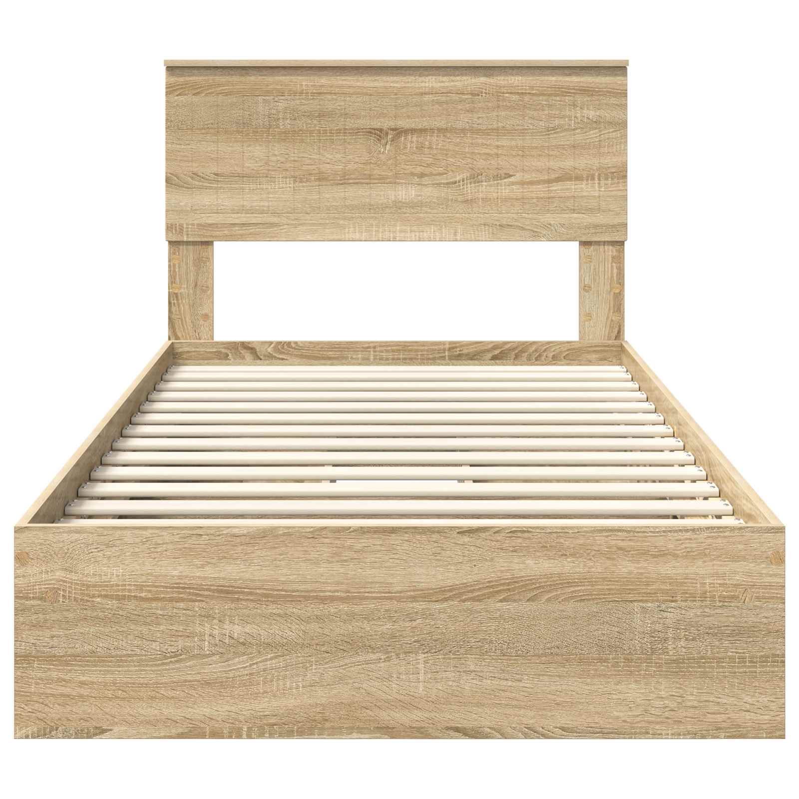 Lit de Rangement Chêne Sonoma 100 x 200 cm Bois d'ingénierie - XIOS