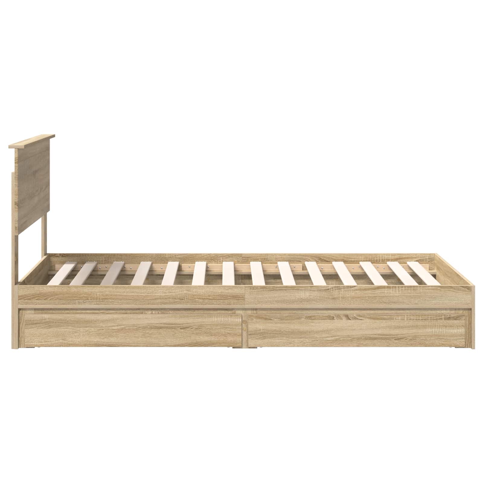 Lit de Rangement Chêne Sonoma 100 x 200 cm Bois d'ingénierie - XIOS