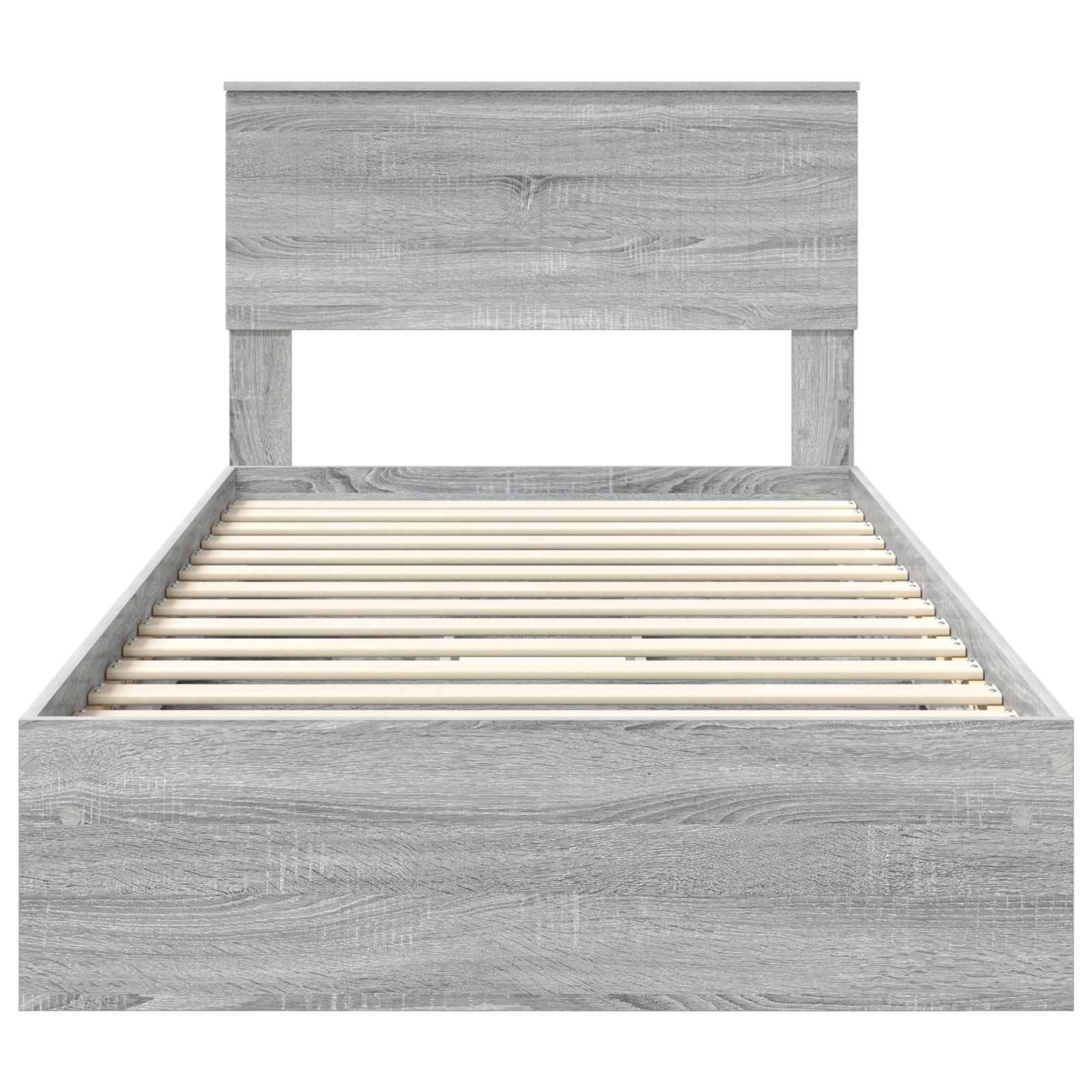 Lit de Rangement Gris Sonoma 100 x 200 cm Bois d'ingénierie - XIOS