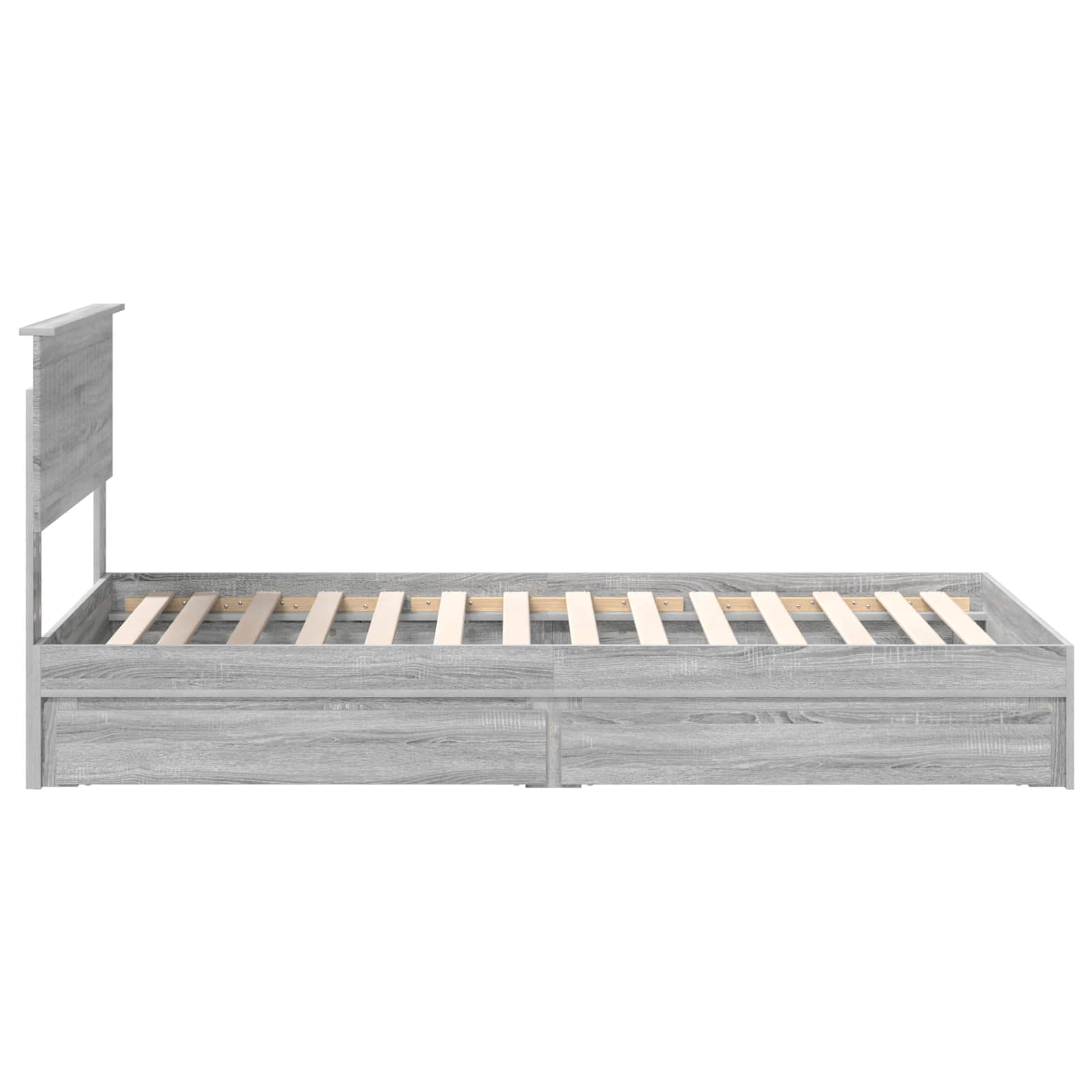 Lit de Rangement Gris Sonoma 100 x 200 cm Bois d'ingénierie - XIOS