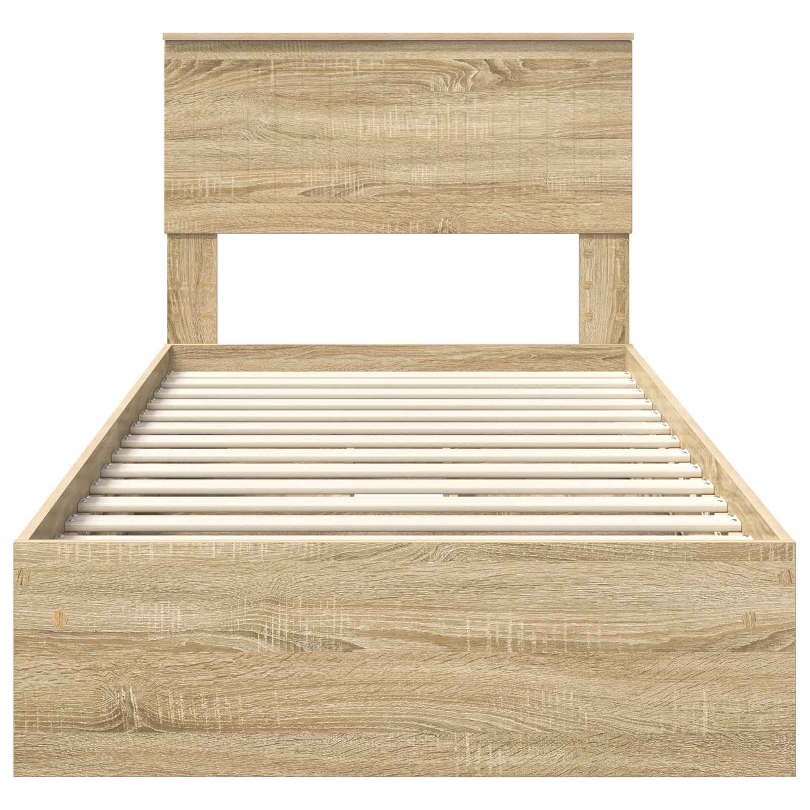 Lit de Rangement Chêne Sonoma 90 x 190 cm Bois d'ingénierie - XIOS