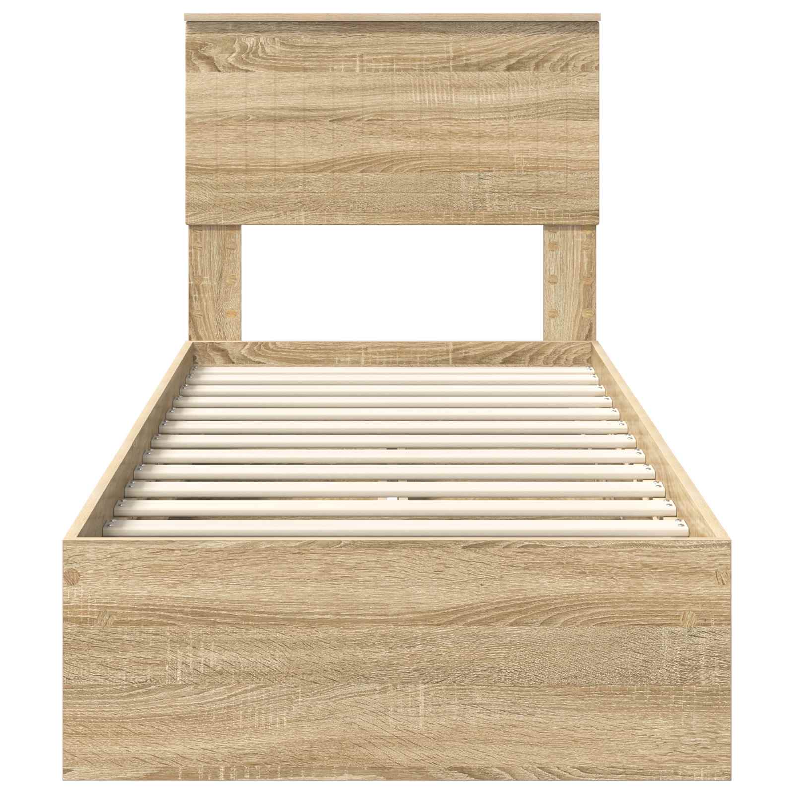 Lit de Rangement Chêne Sonoma 75 x 190 cm Bois d'ingénierie - XIOS