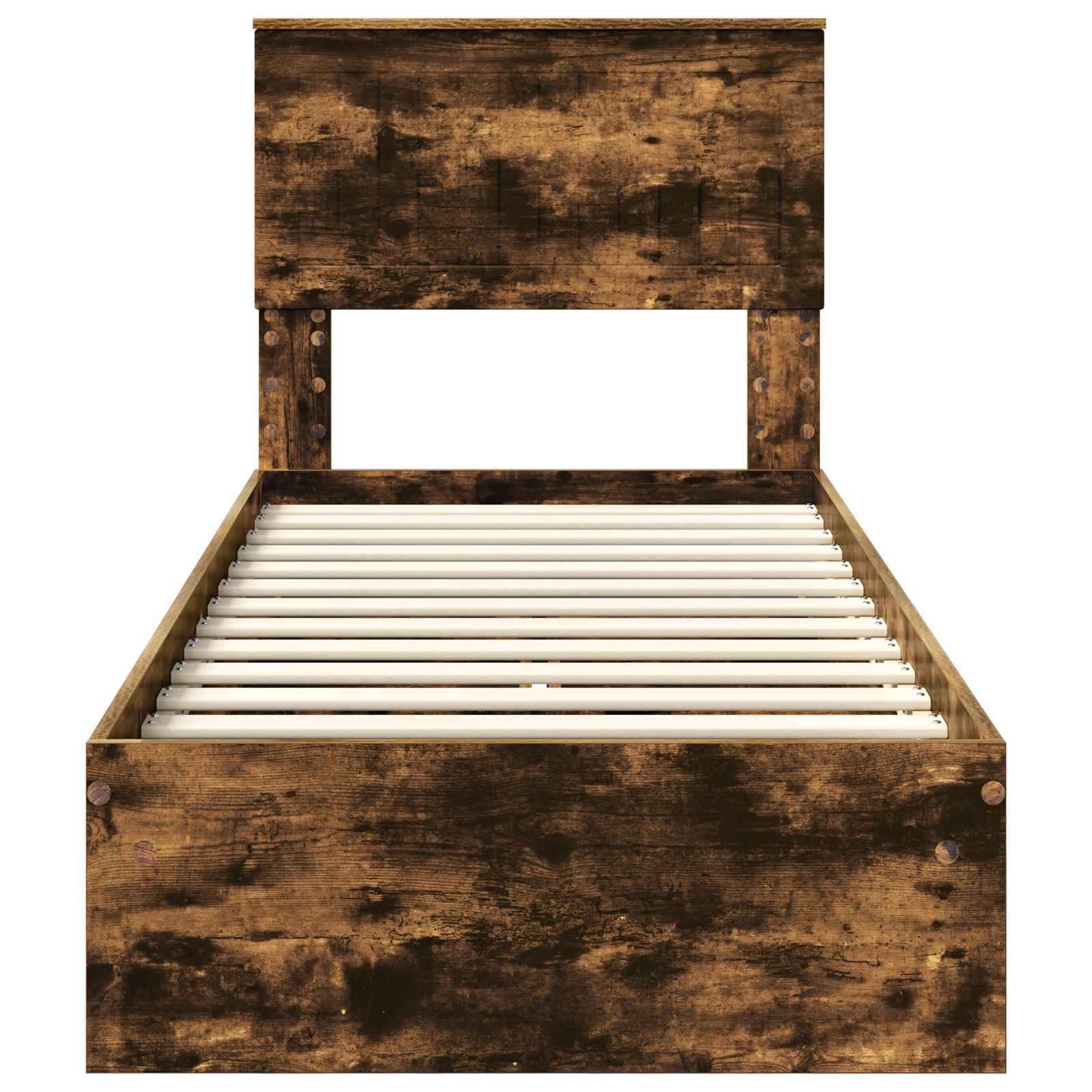 Lit de Rangement Chêne fumé 75 x 190 cm Bois d'ingénierie - XIOS