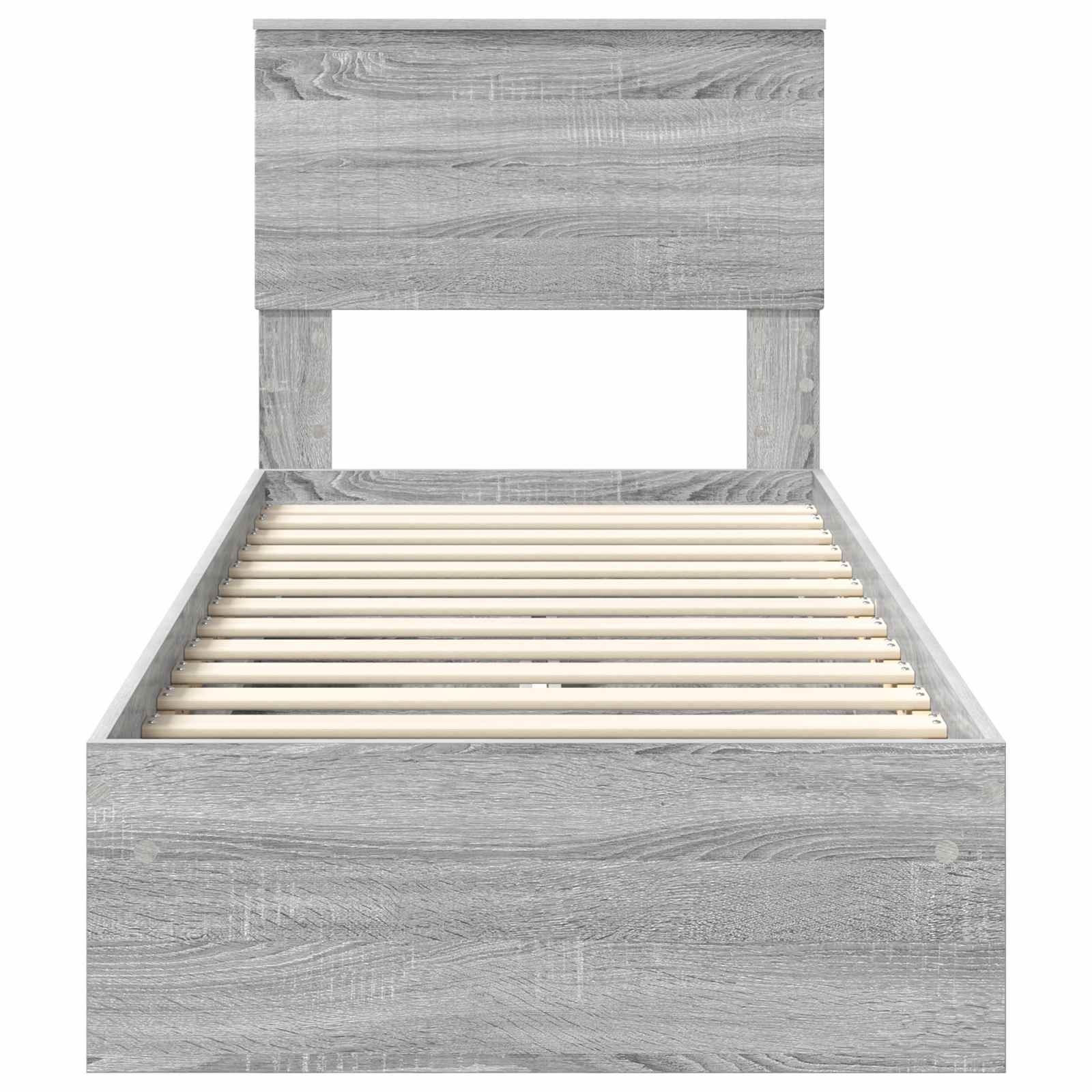 Lit de Rangement Gris Sonoma 75 x 190 cm Bois d'ingénierie - XIOS