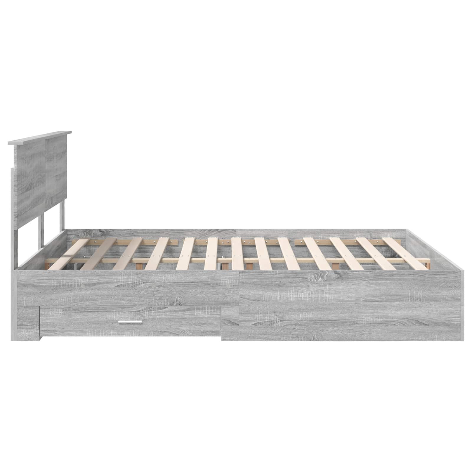 Cadre de lit Sonoma gris 160 x 200 cm Bois d'ingénierie - XIOS