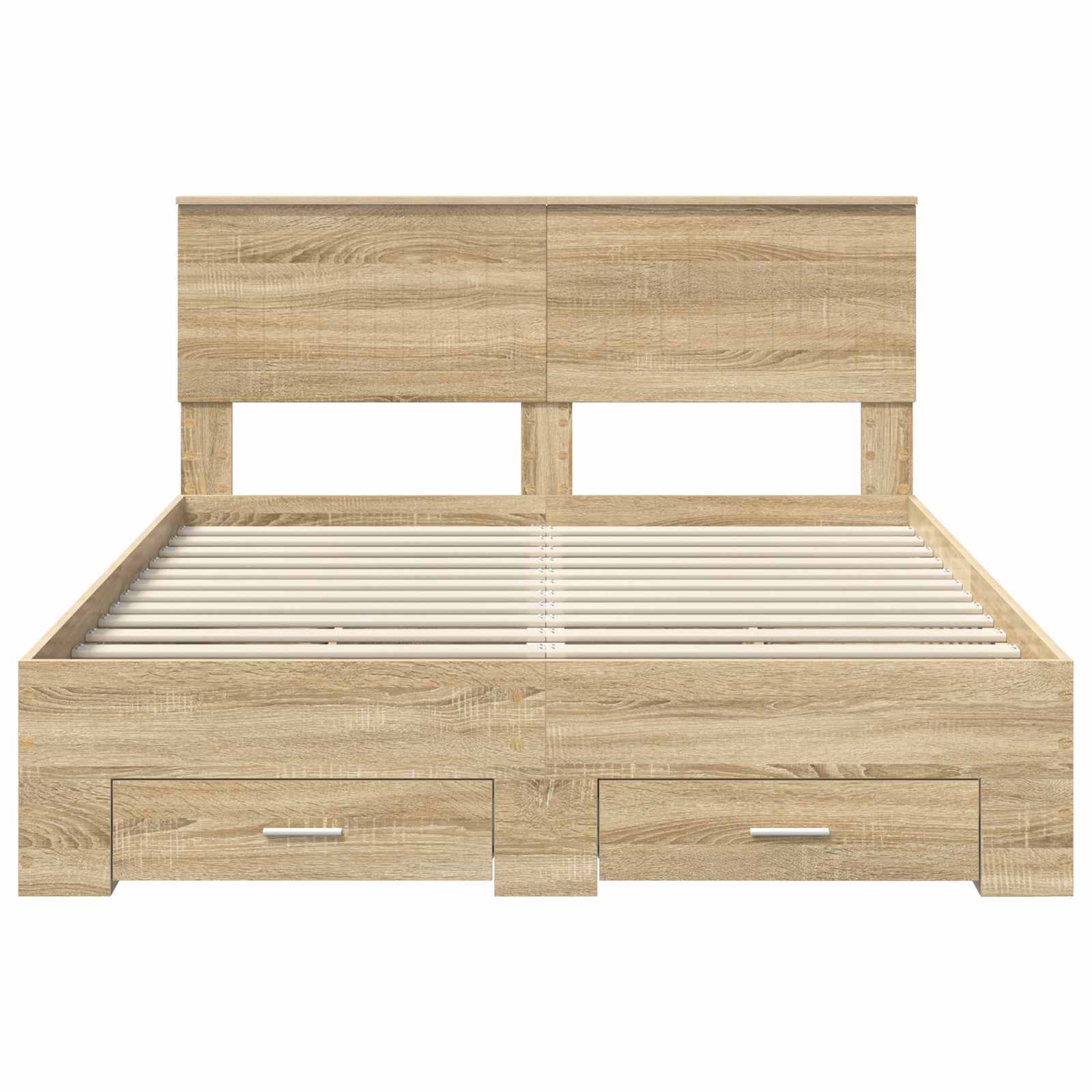 Cadre de lit Chêne Sonoma 140 x 190 cm Bois d'ingénierie