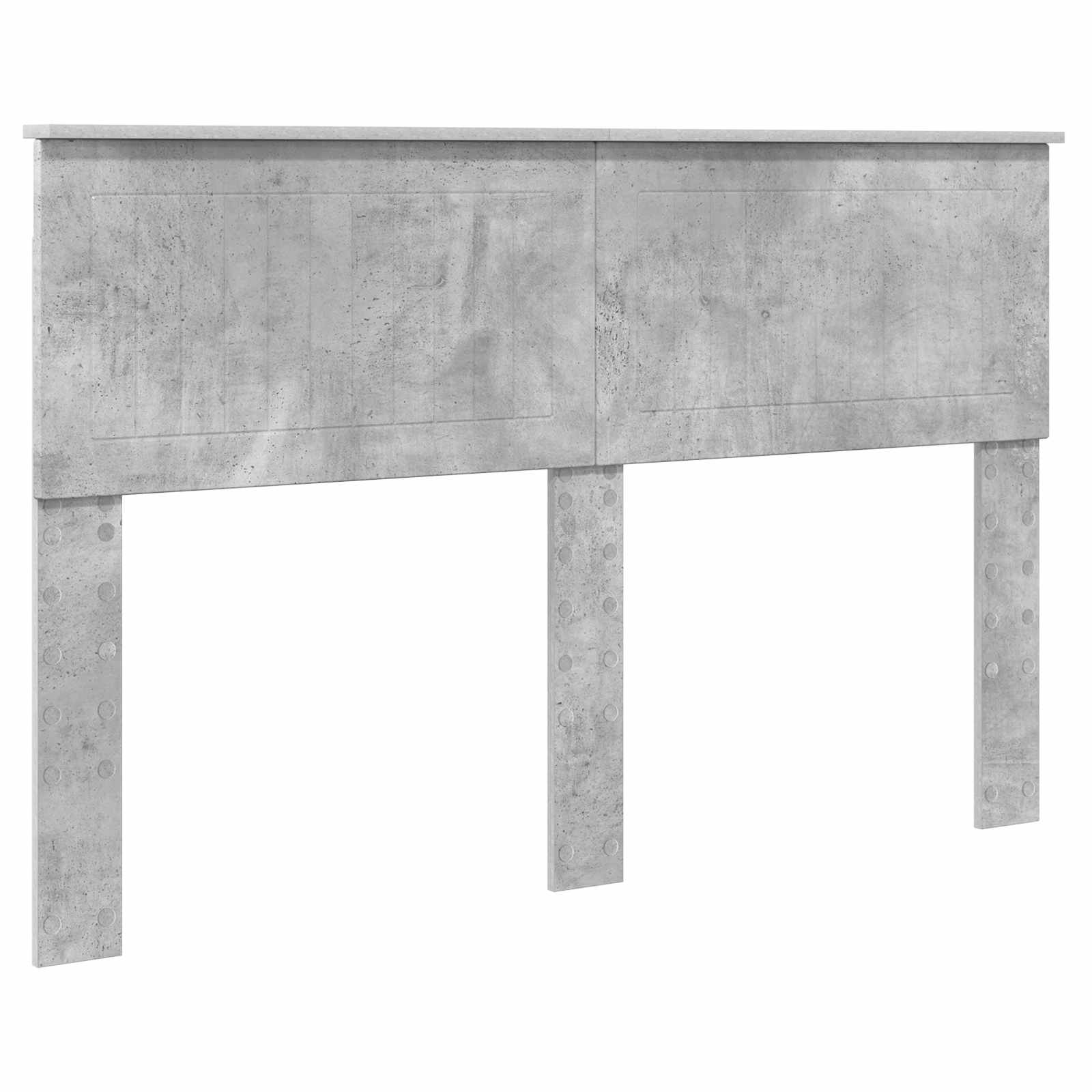 Cadre de lit Gris béton 140 x 190 cm Bois d'ingénierie - XIOS