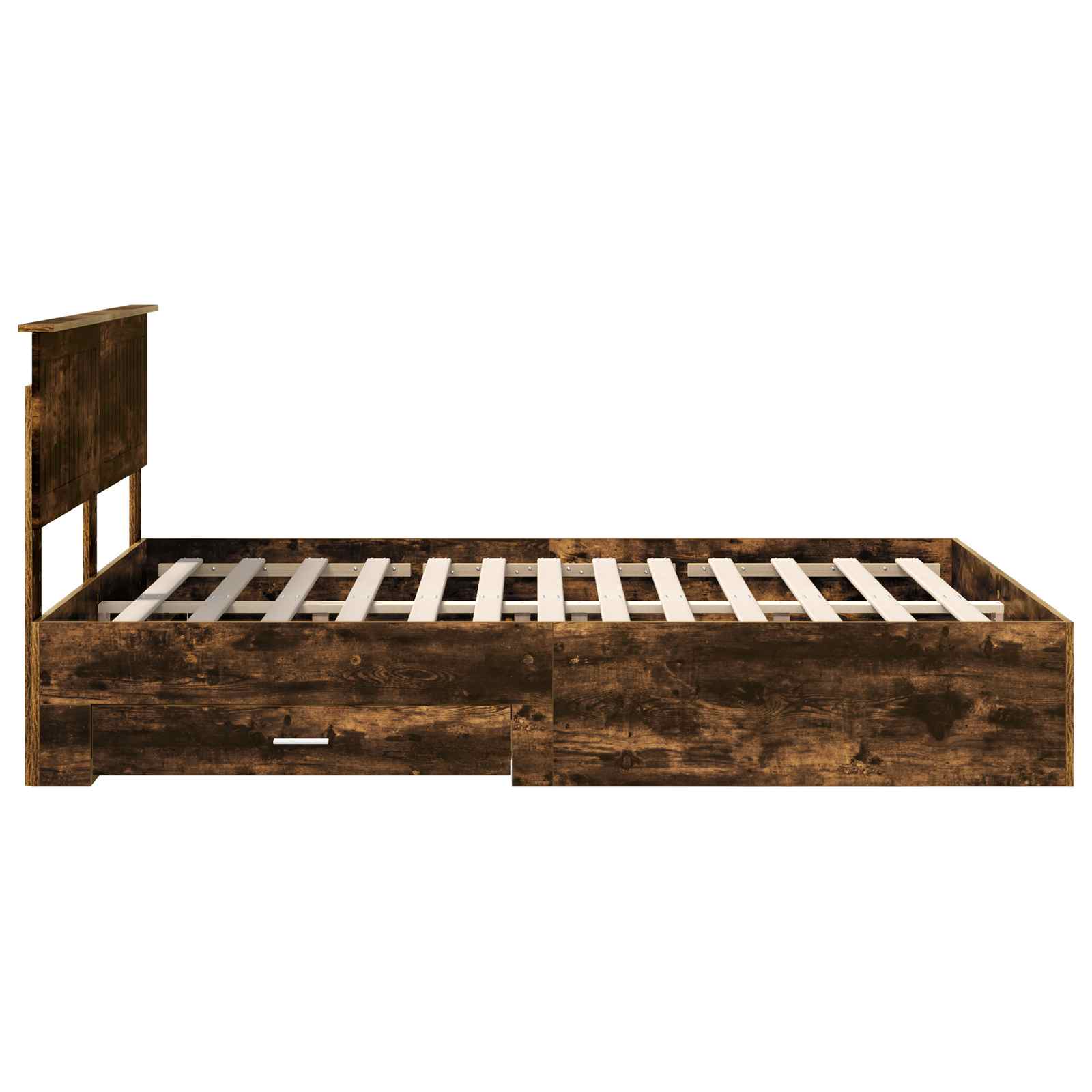 Cadre de lit Chêne fumé 140 x 190 cm Bois d'ingénierie - XIOS
