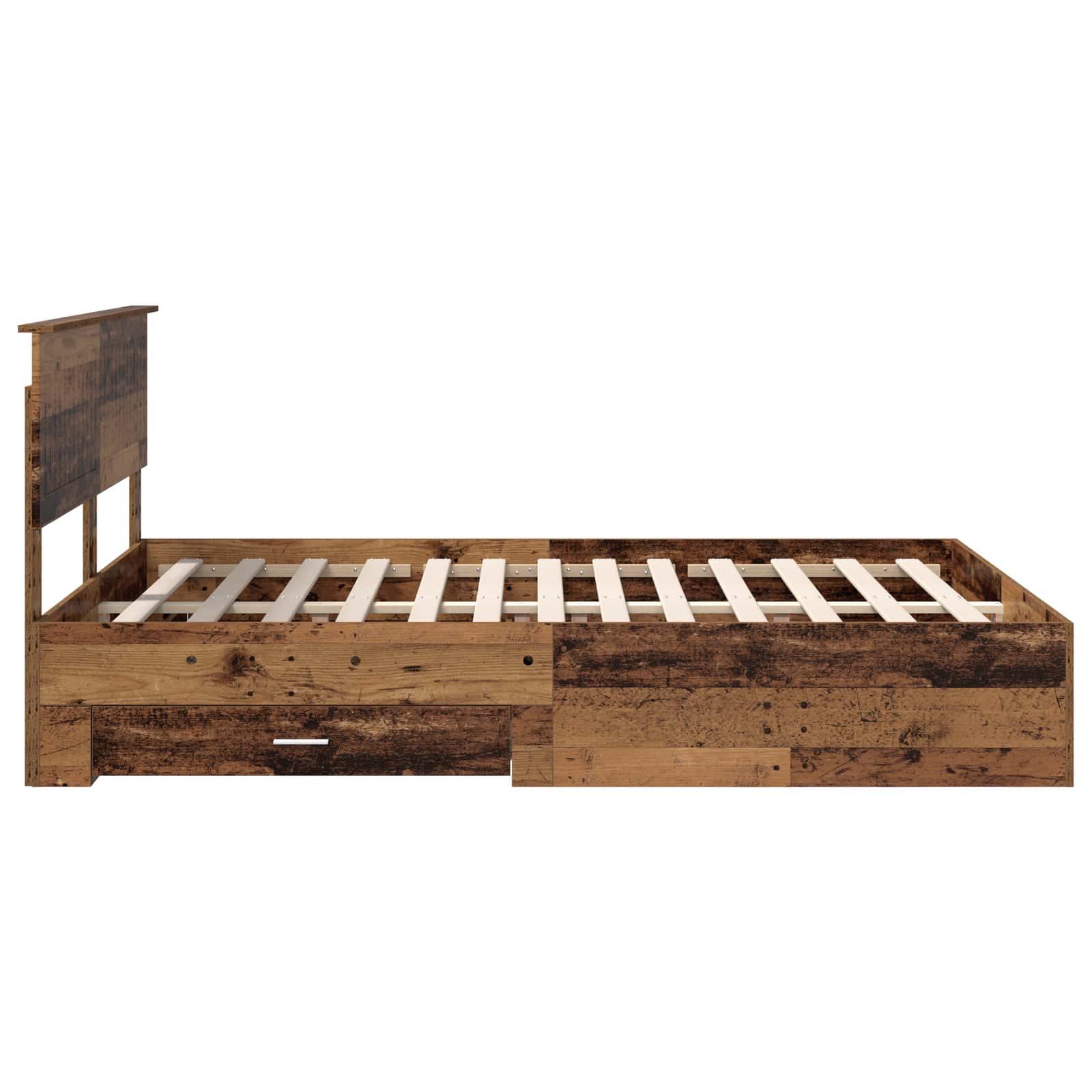 Cadre de lit Bois ancien 140 x 190 cm Bois d'ingénierie - XIOS