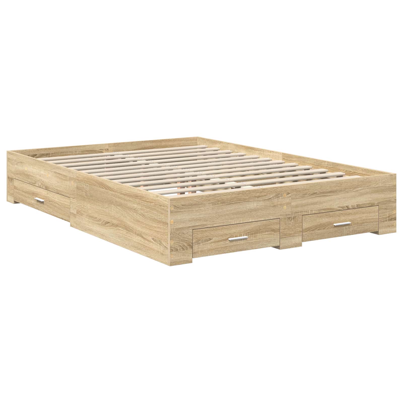 Cadre de lit Chêne Sonoma 135 x 190 cm Bois d'ingénierie - XIOS