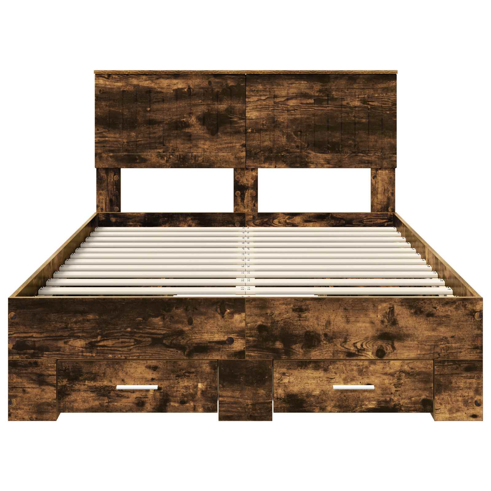 Cadre de lit Chêne fumé 120 x 200 cm Bois d'ingénierie - XIOS