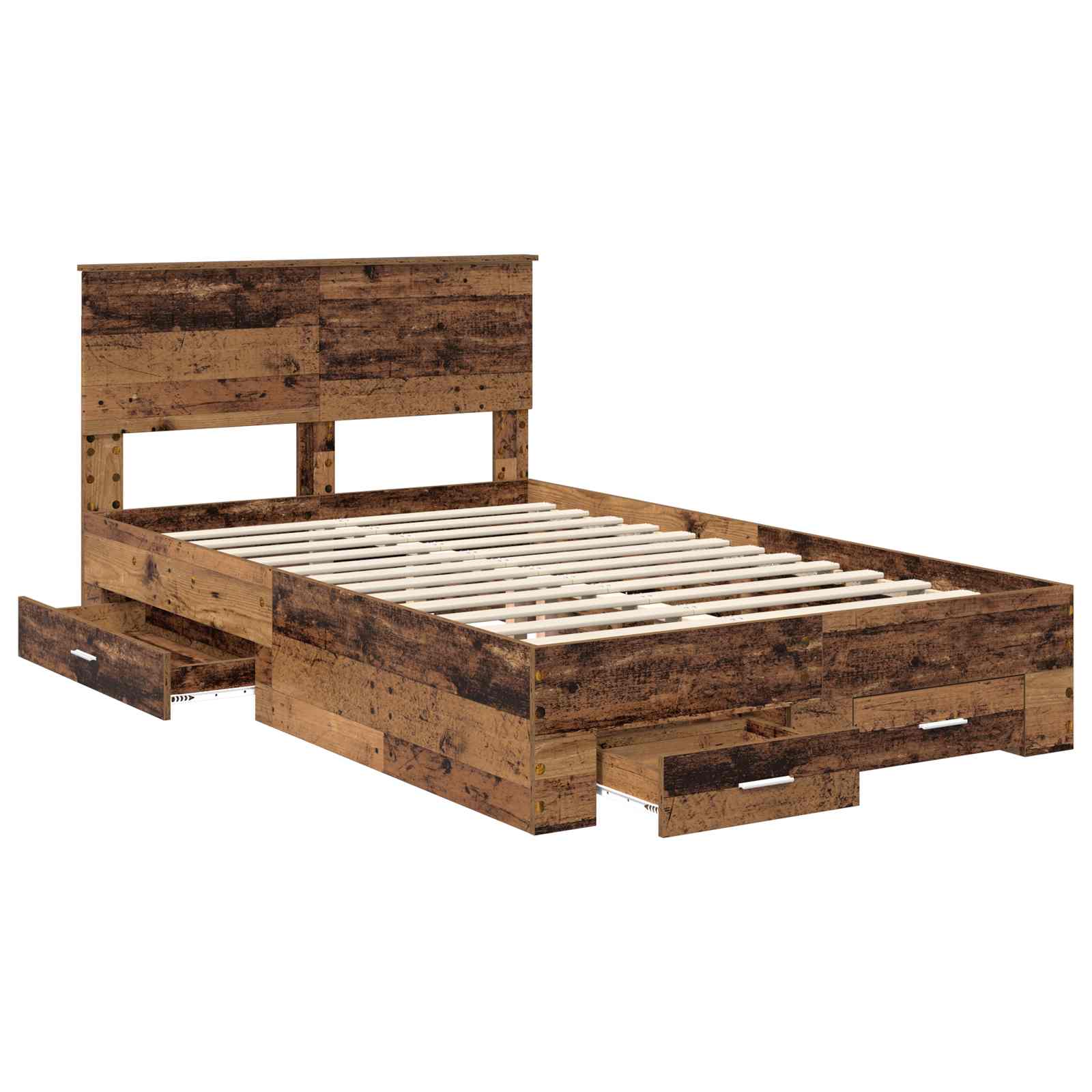 Cadre de lit Bois ancien 120 x 190 cm Bois d'ingénierie - XIOS