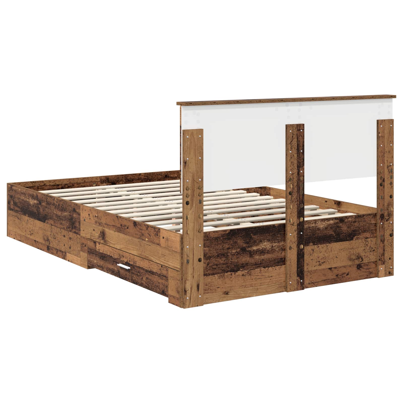 Cadre de lit Bois ancien 120 x 190 cm Bois d'ingénierie - XIOS
