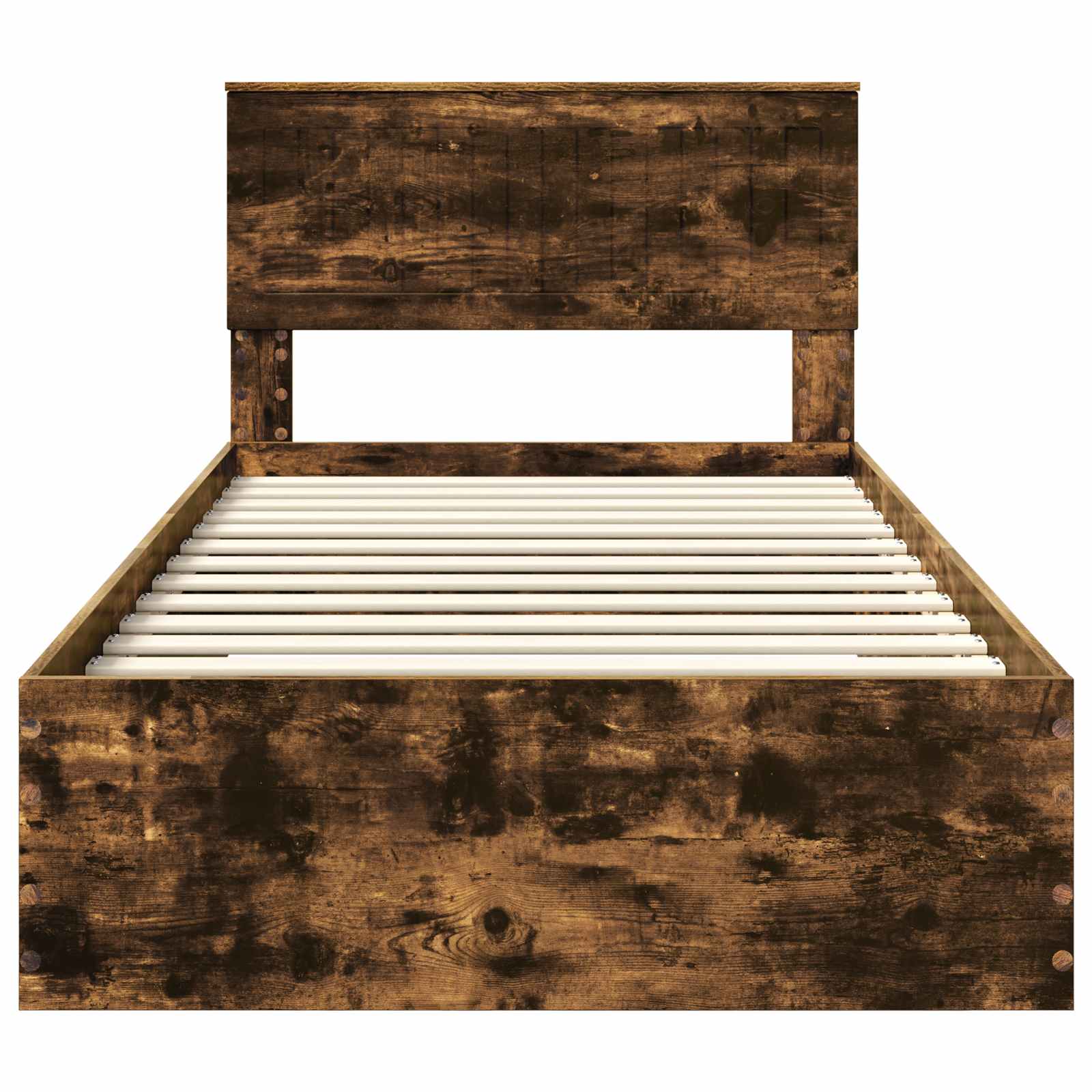 Cadre de lit Chêne fumé 100 x 200 cm Bois d'ingénierie - XIOS