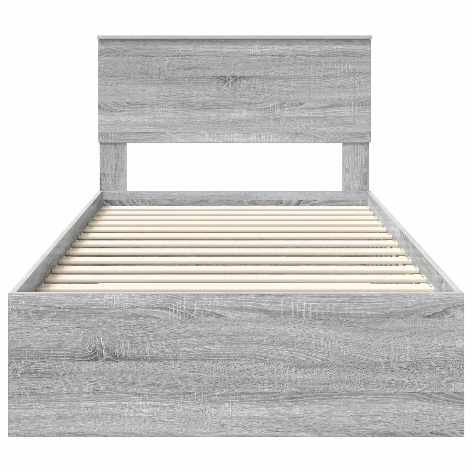 Cadre de lit Sonoma gris 100 x 200 cm Bois d'ingénierie - XIOS