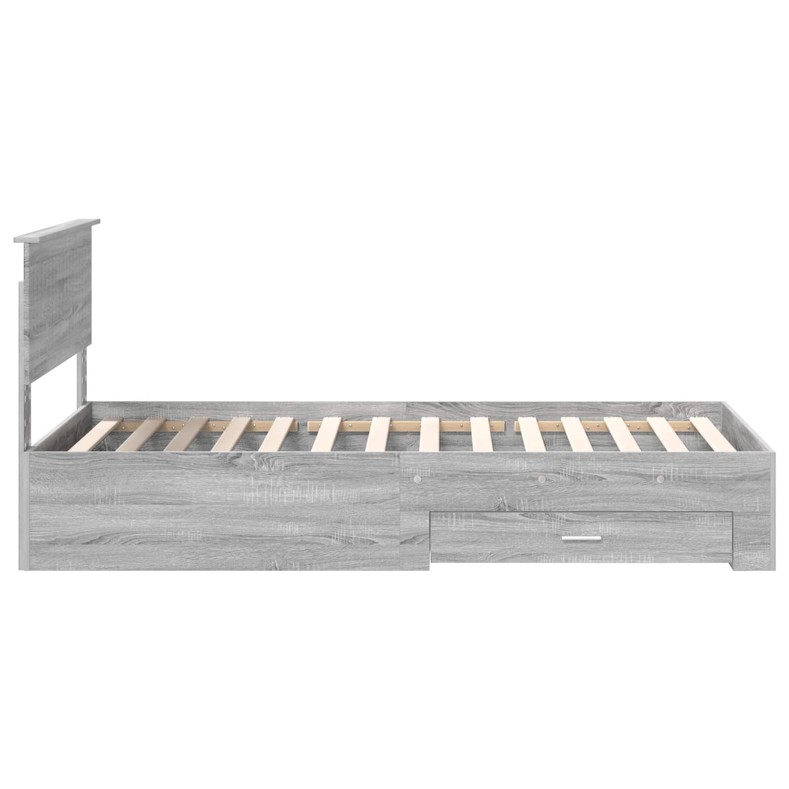 Cadre de lit Sonoma gris 100 x 200 cm Bois d'ingénierie - XIOS
