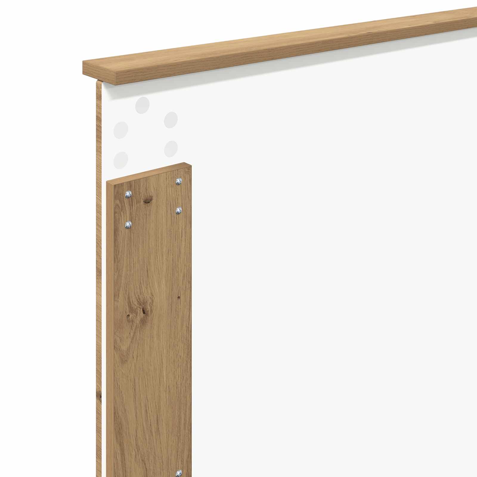 Cadre de lit Chêne artisanal 100 x 200 cm Bois d'ingénierie - XIOS