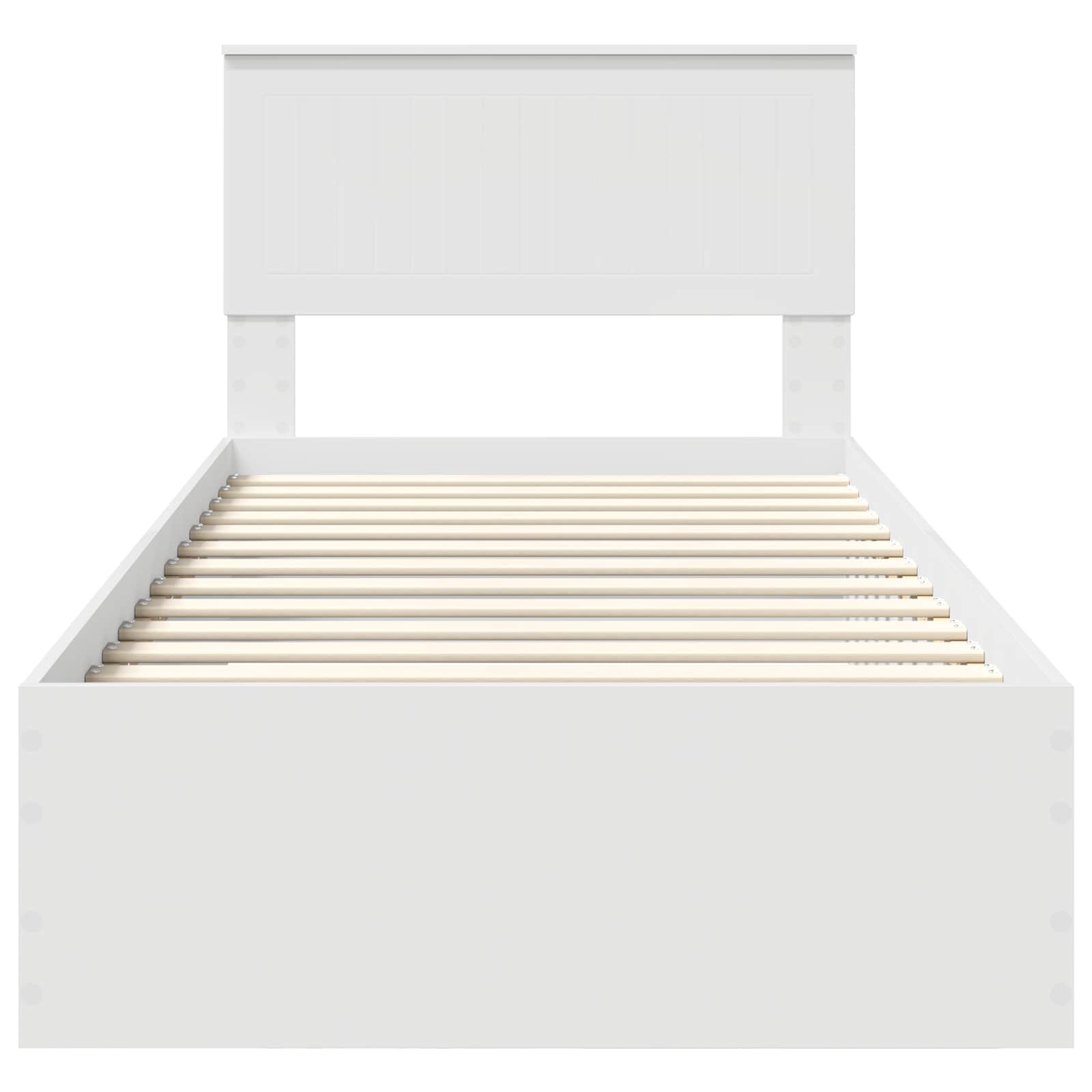 Cadre de lit avec tiroir Blanc 90 x 200 cm Bois d'ingénierie - XIOS