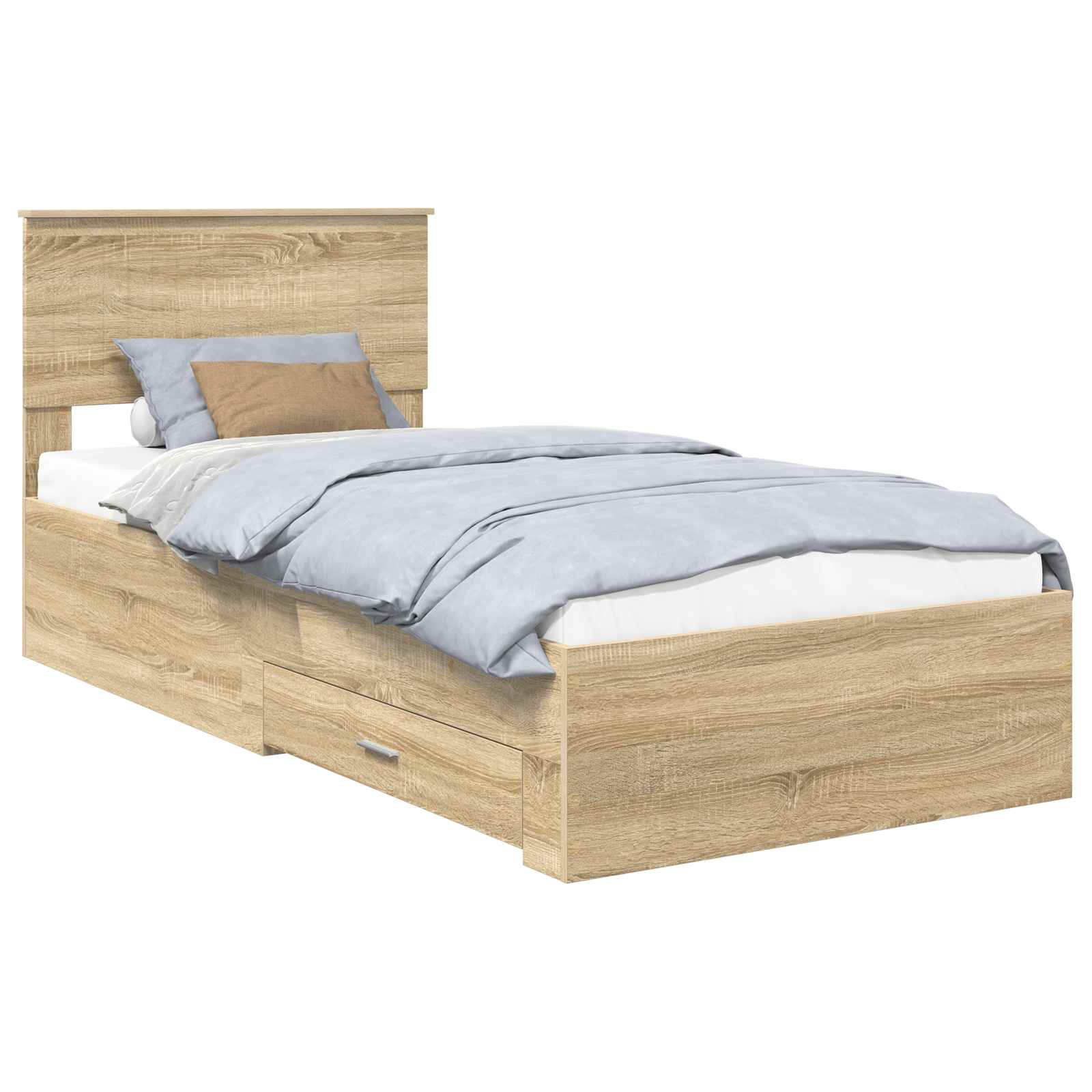 Cadre de lit Chêne Sonoma 90 x 200 cm Bois d'ingénierie - XIOS