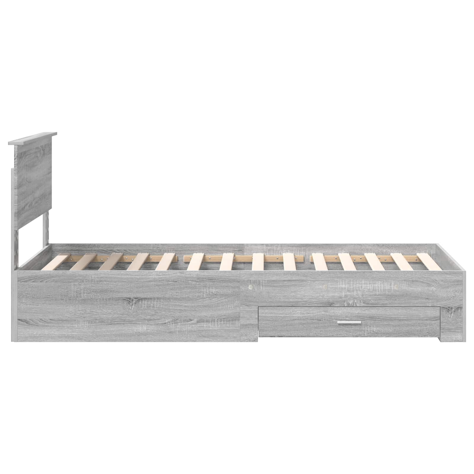 Cadre de lit Sonoma gris 90 x 200 cm Bois d'ingénierie - XIOS