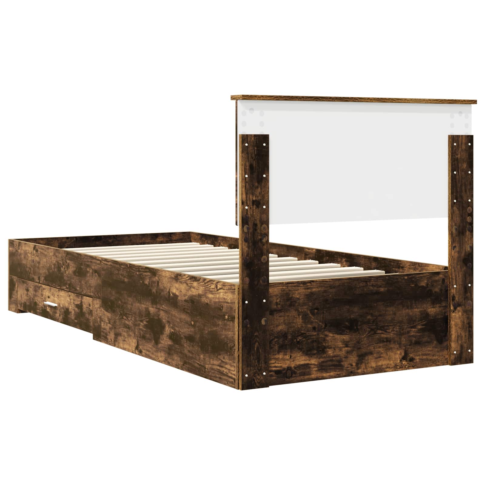 Cadre de lit Chêne fumé 90 x 190 cm Bois d'ingénierie - XIOS