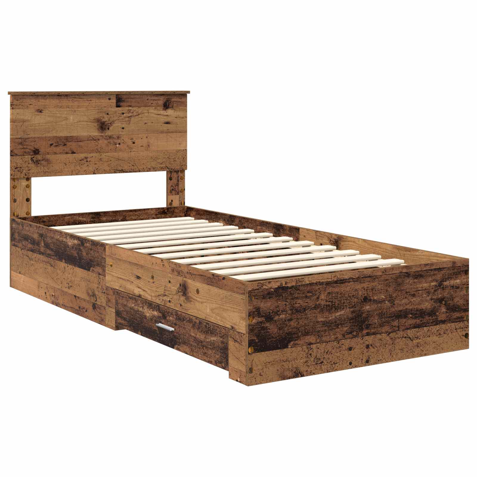 Cadre de lit Bois ancien 90 x 190 cm Bois d'ingénierie - XIOS