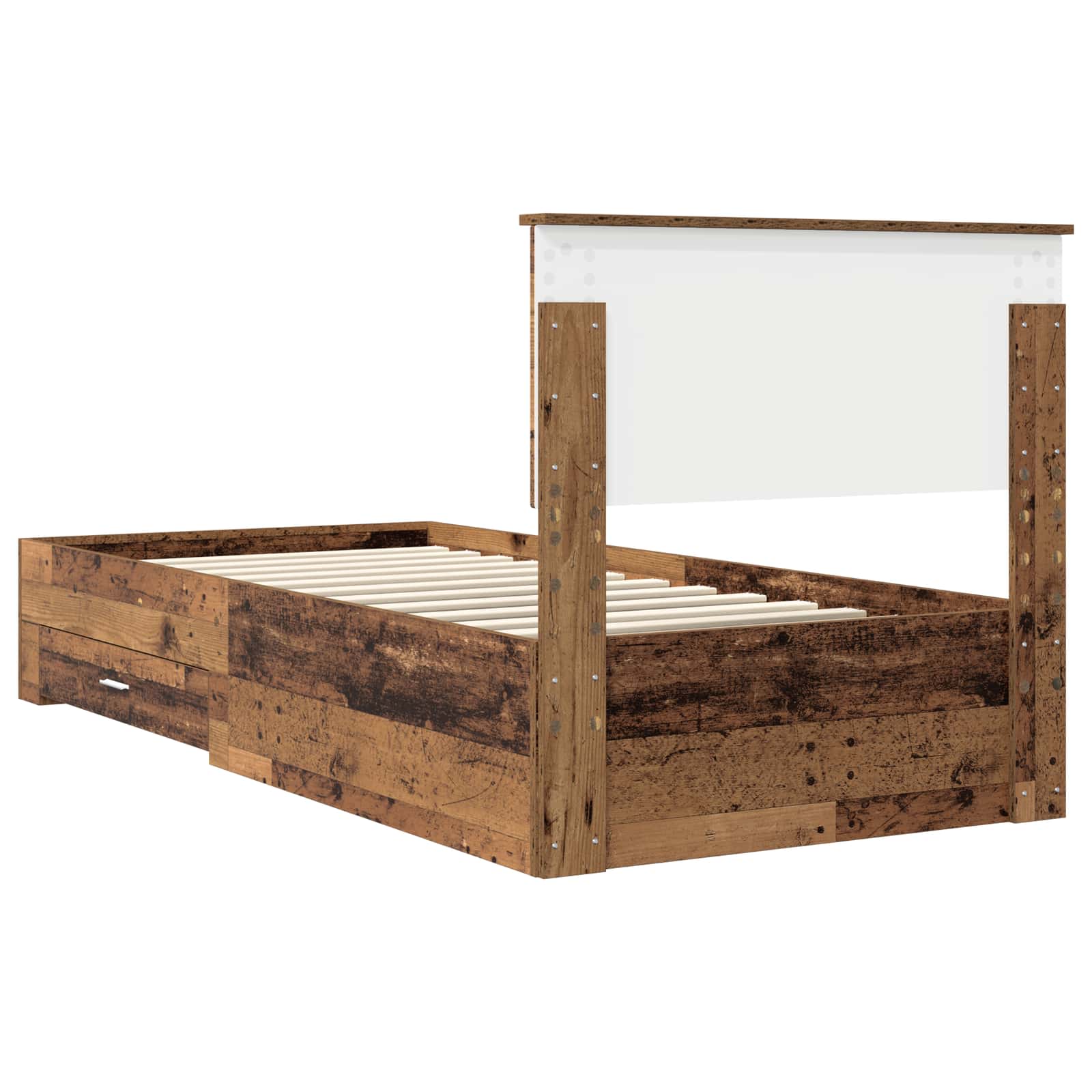 Cadre de lit Bois ancien 90 x 190 cm Bois d'ingénierie - XIOS