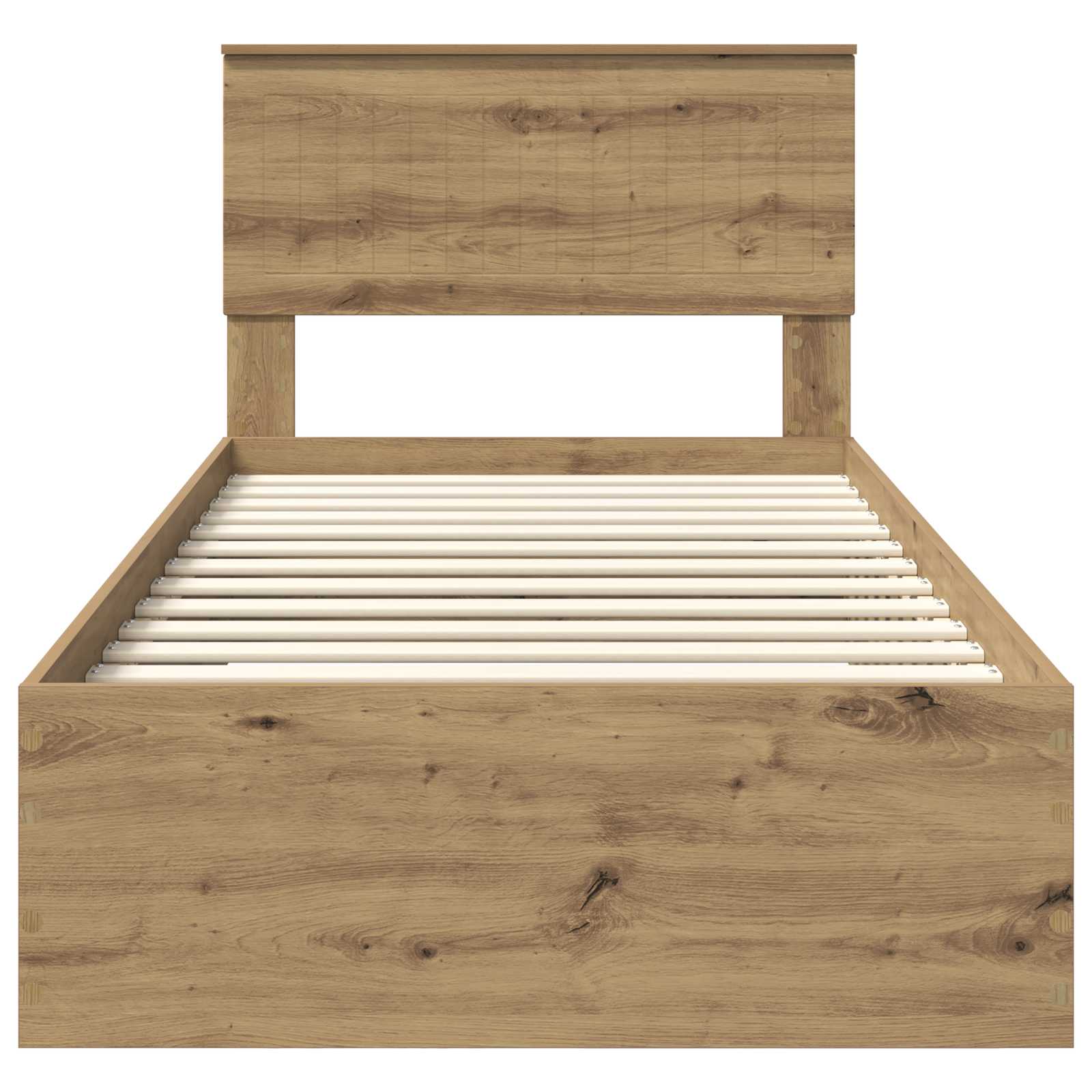 Cadre de lit Chêne artisanal 90 x 190 cm Bois d'ingénierie - XIOS