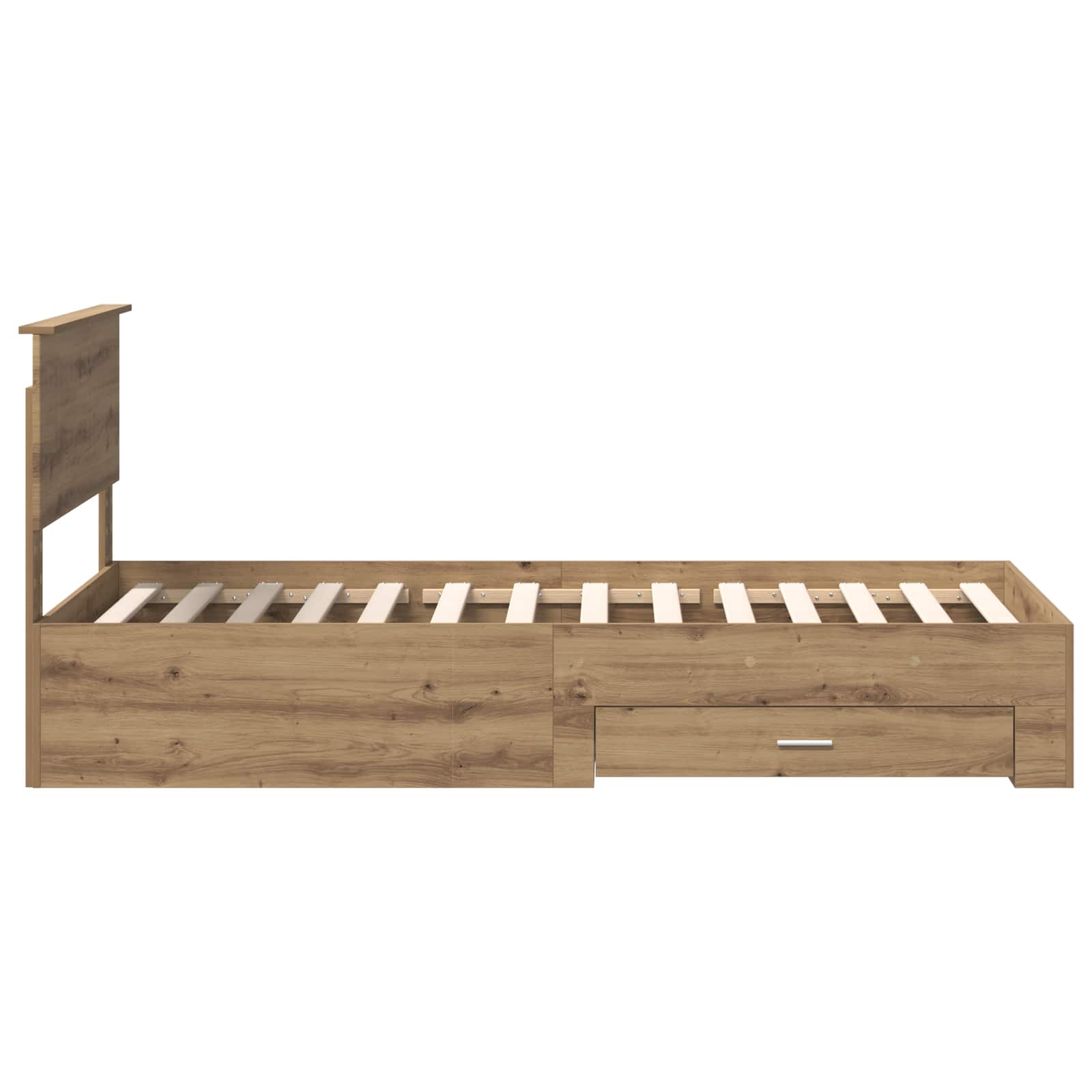 Cadre de lit Chêne artisanal 90 x 190 cm Bois d'ingénierie - XIOS