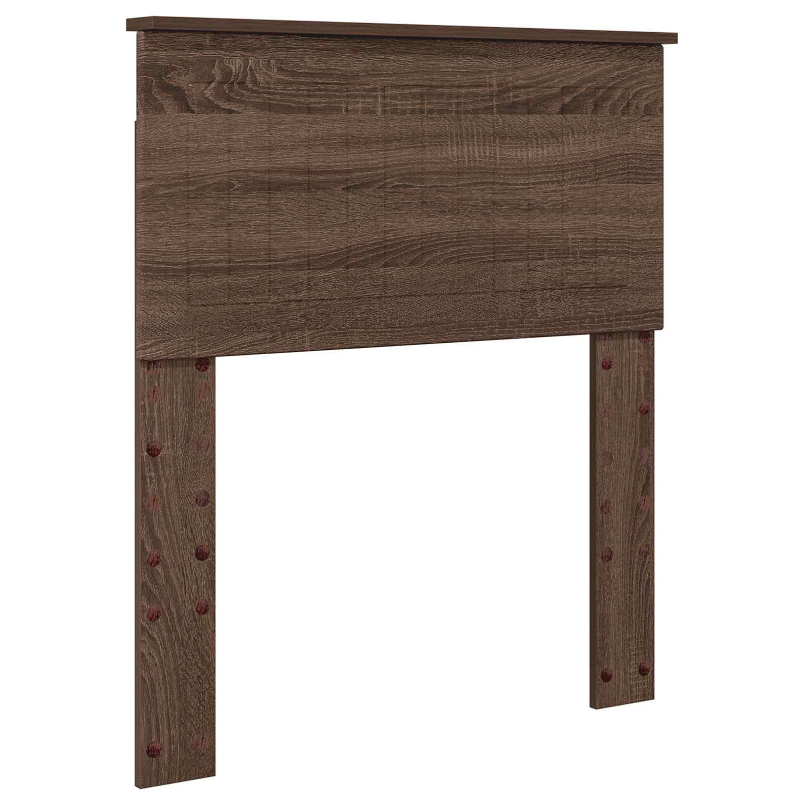 Cadre de lit avec tiroir Chêne Marron et Argent 75 x 190 cm - XIOS