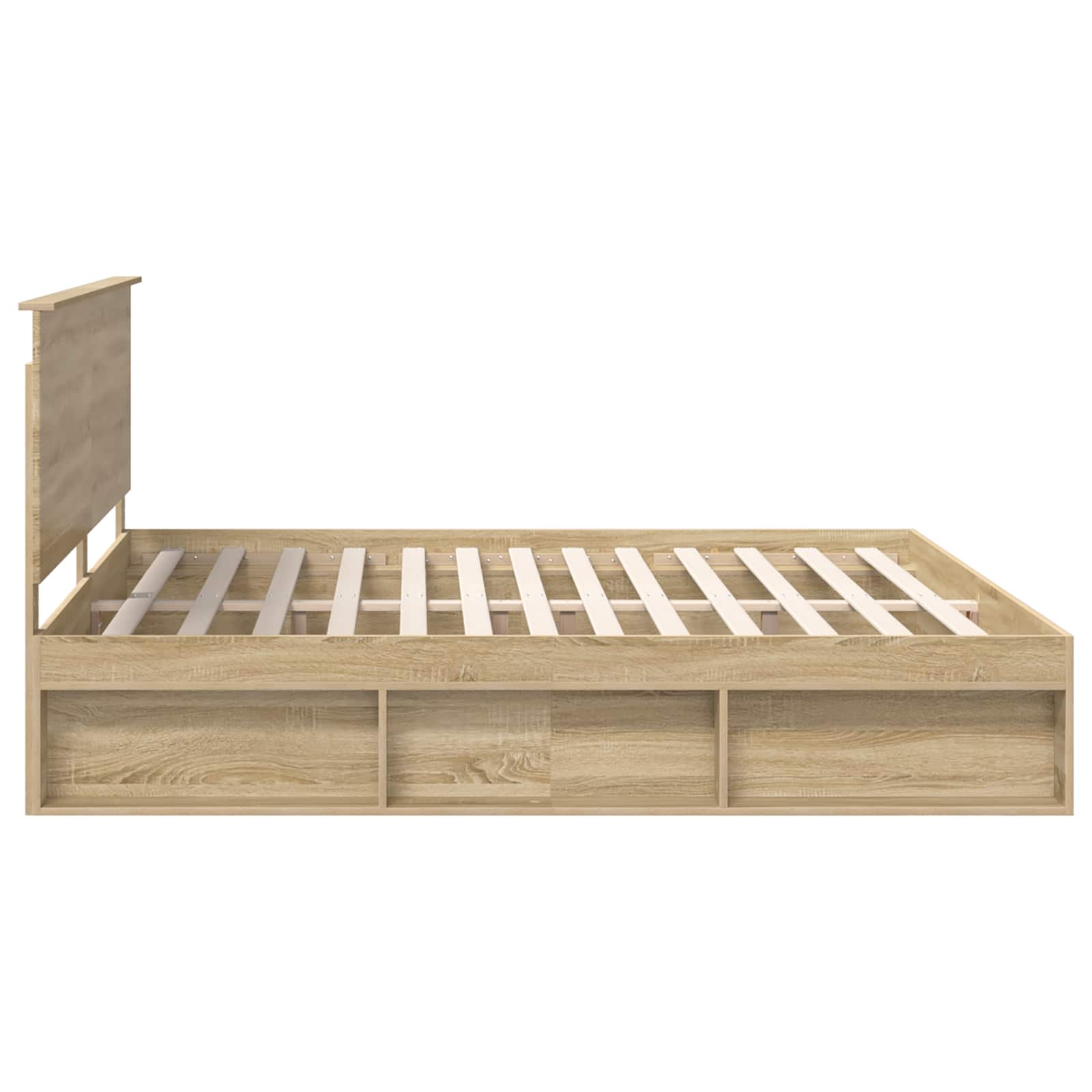 Cadre de lit Sonoma 200 x 200 cm Bois de pin massif