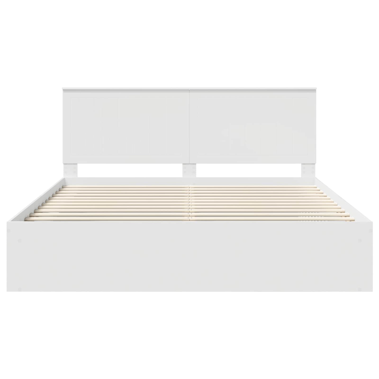 Cadre de lit Blanc 180 x 200 cm Bois de pin massif