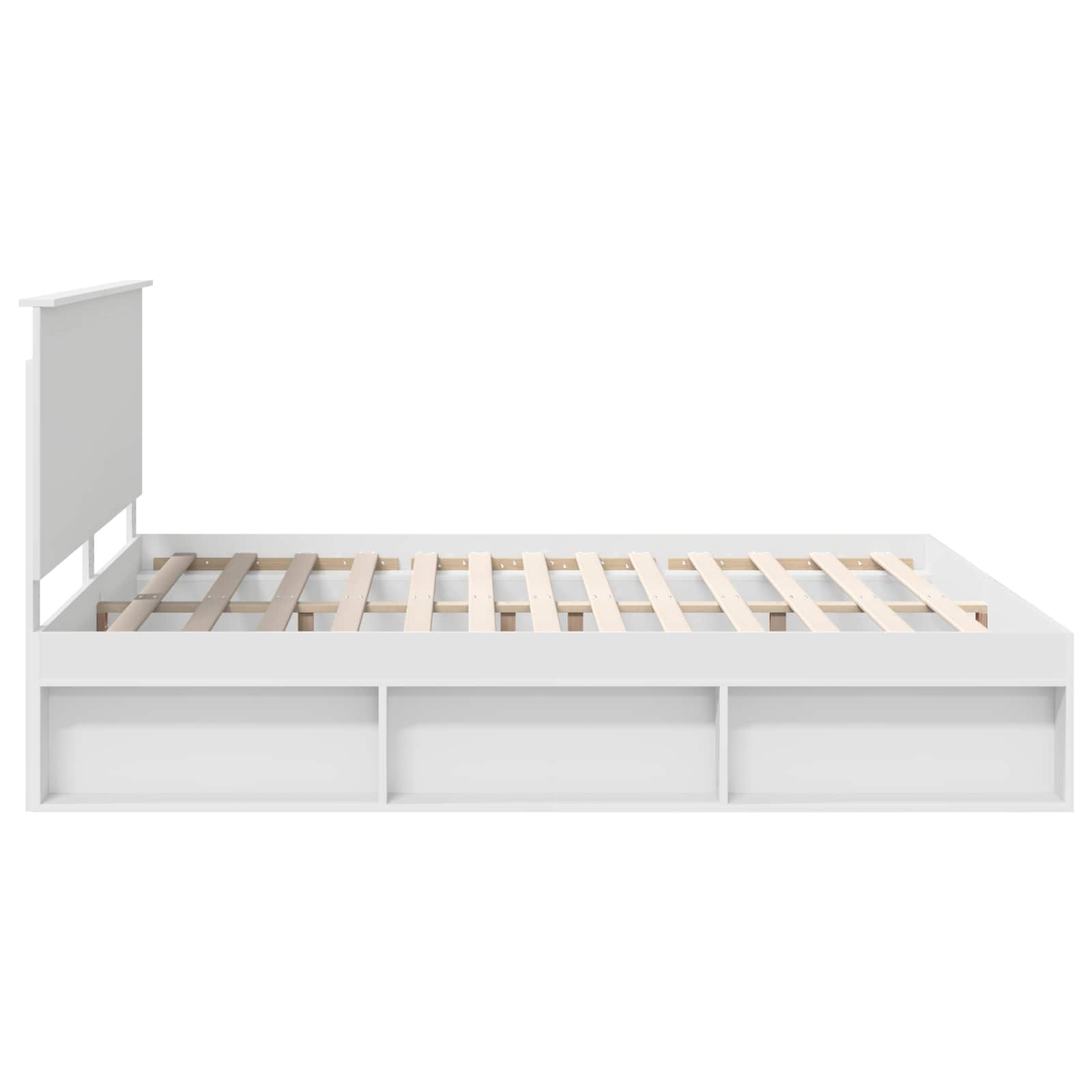 Cadre de lit Blanc 180 x 200 cm Bois de pin massif