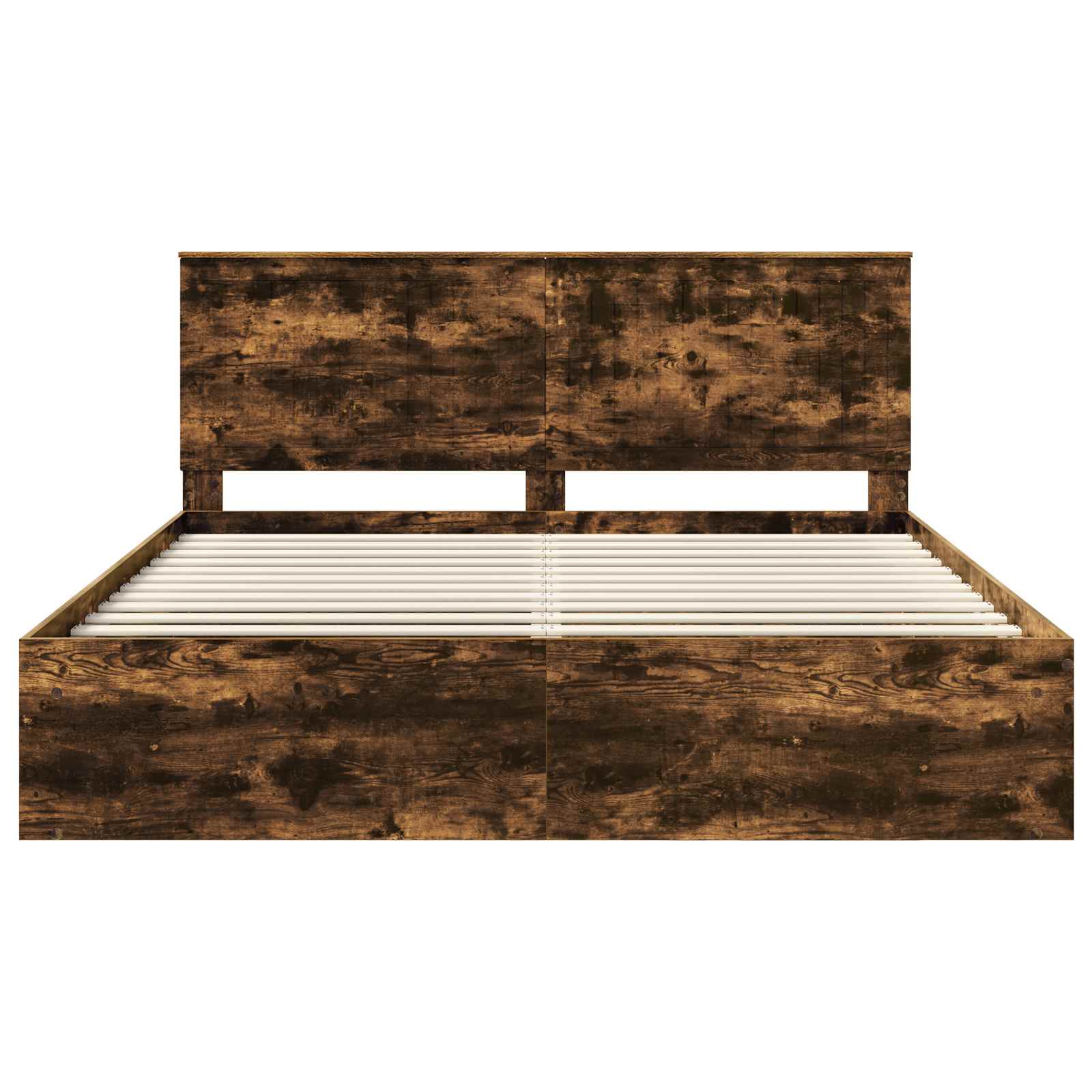 Cadre de lit Chêne fumé 180 x 200 cm Bois de pin massif