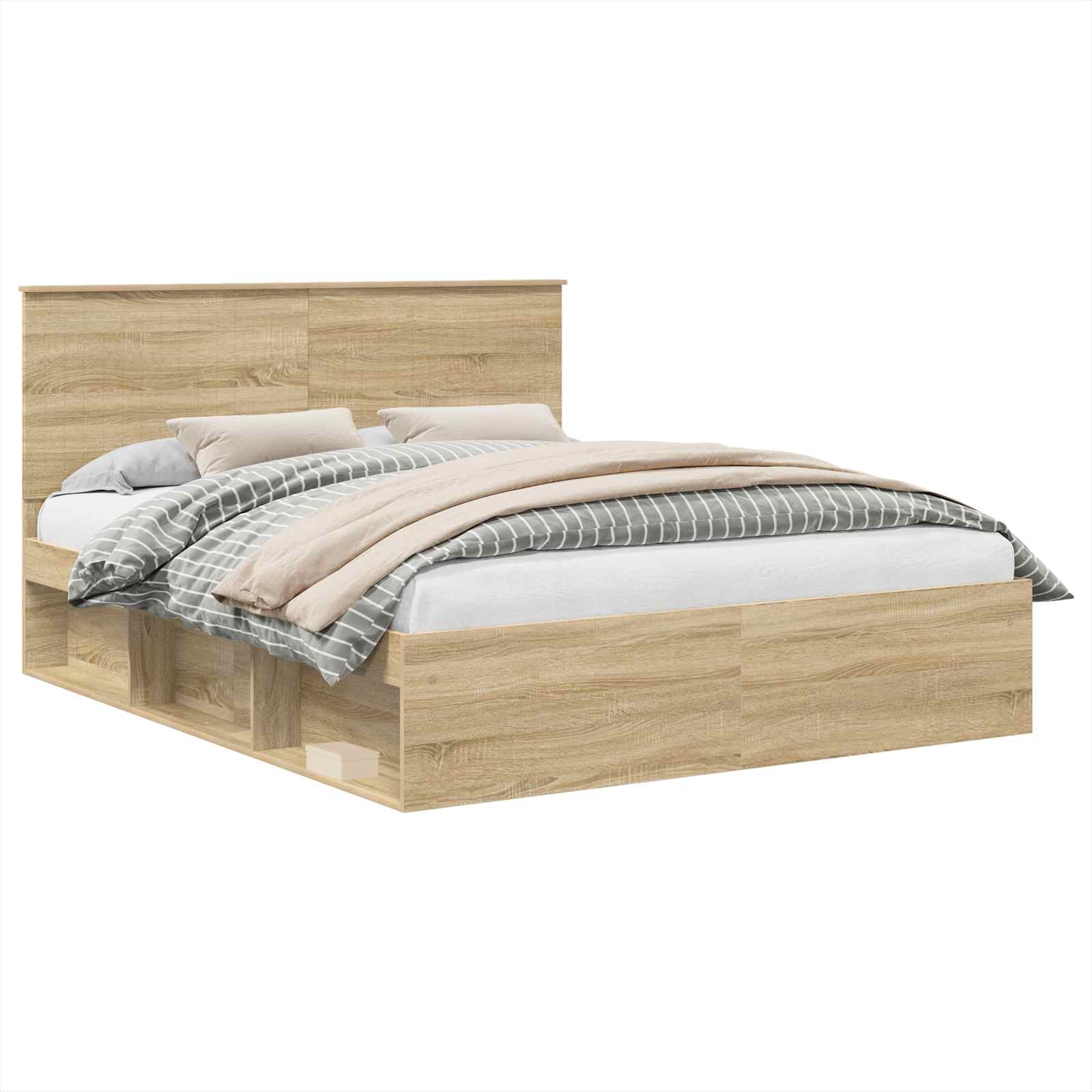 Cadre de lit Sonoma 160 x 200 cm Bois de pin massif