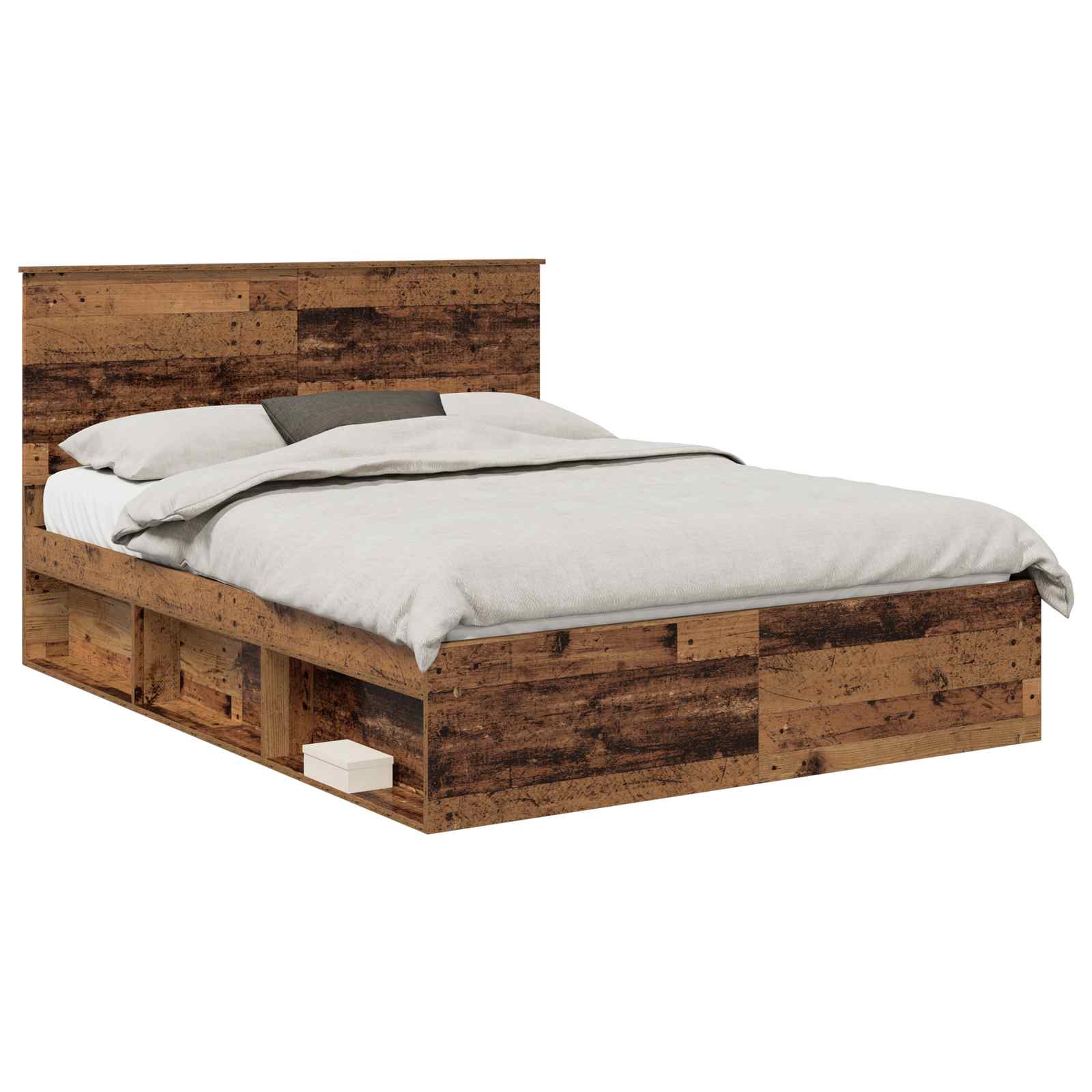 Cadre de lit Bois ancien 150 x 200 cm Bois de pin massif - XIOS