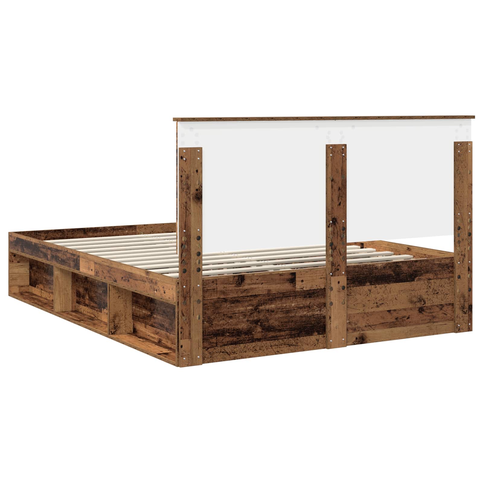 Cadre de lit Bois ancien 150 x 200 cm Bois de pin massif - XIOS
