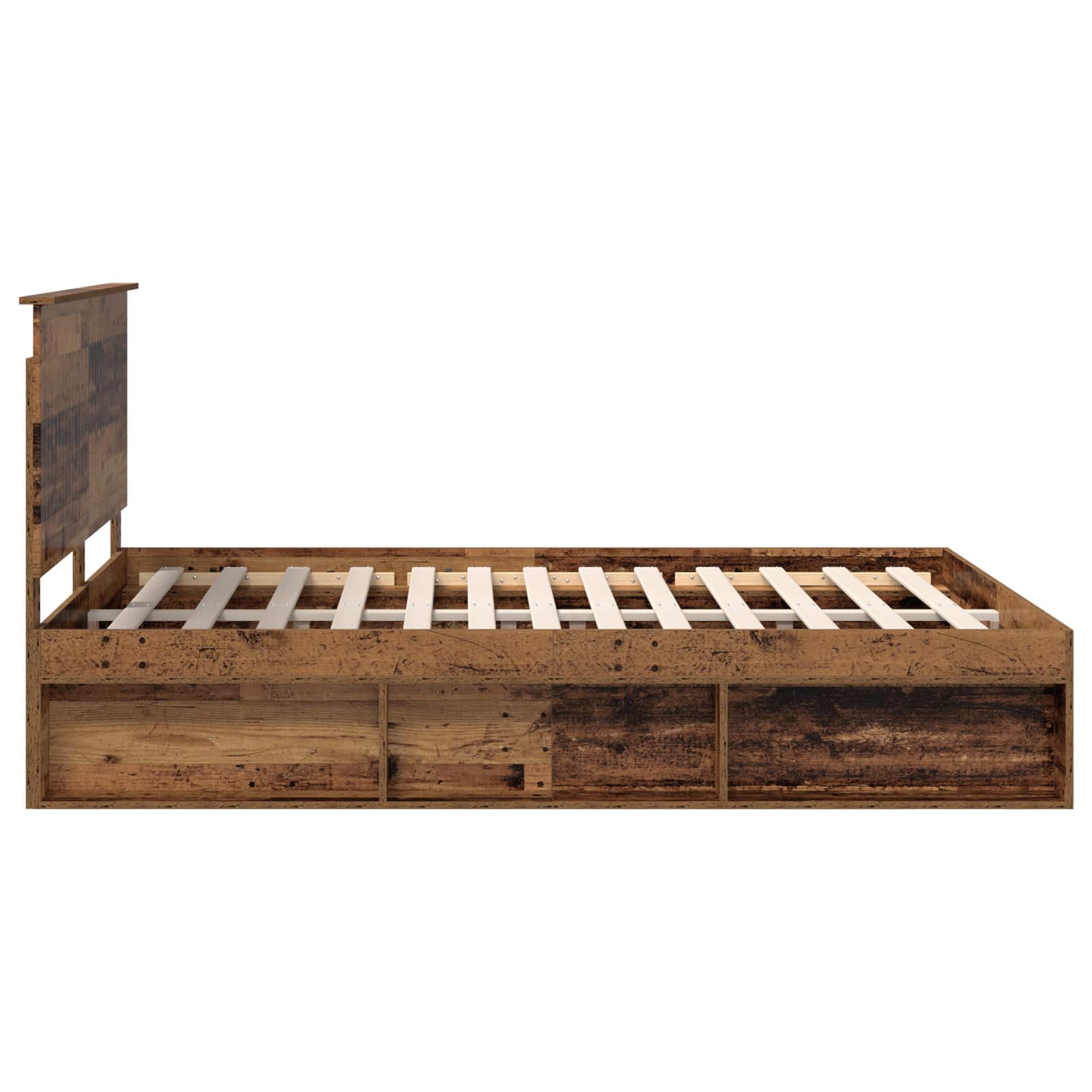 Cadre de lit Bois ancien 150 x 200 cm Bois de pin massif - XIOS