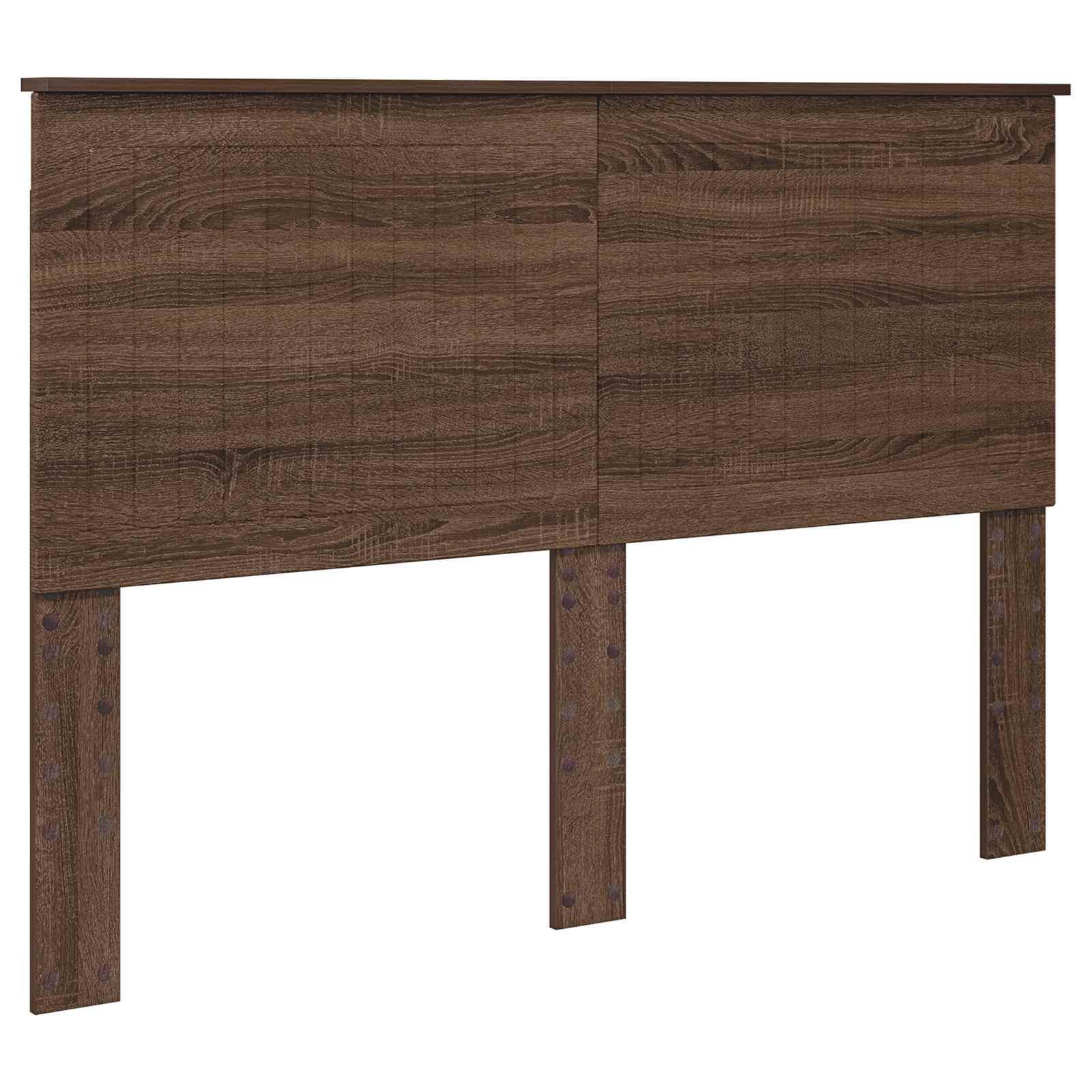Cadre de lit Chêne brun 140 x 200 cm Bois de pin massif - XIOS