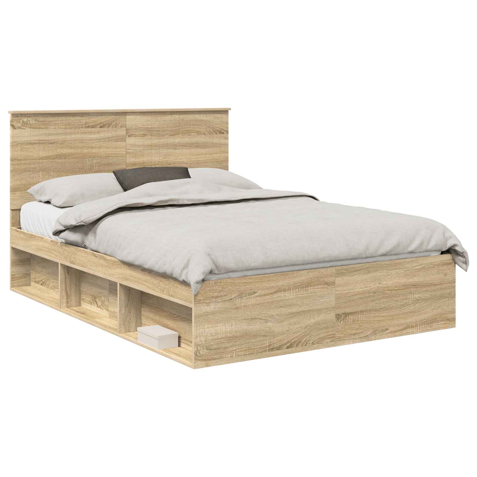 Cadre de lit Sonoma 140 x 190 cm Bois de pin massif
