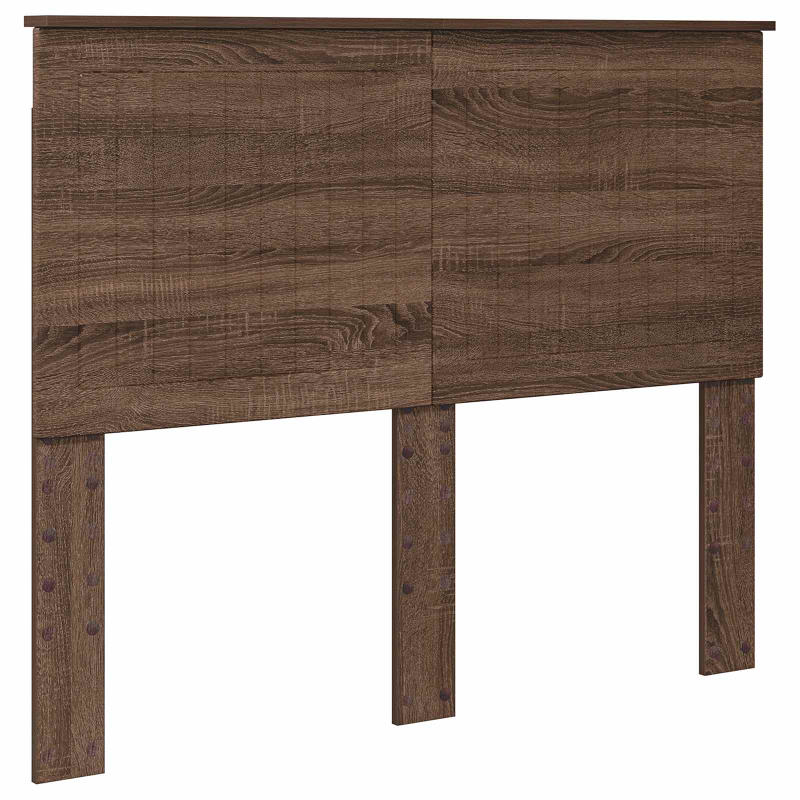 Cadre de lit Chêne brun 120 x 200 cm Bois de pin massif - XIOS
