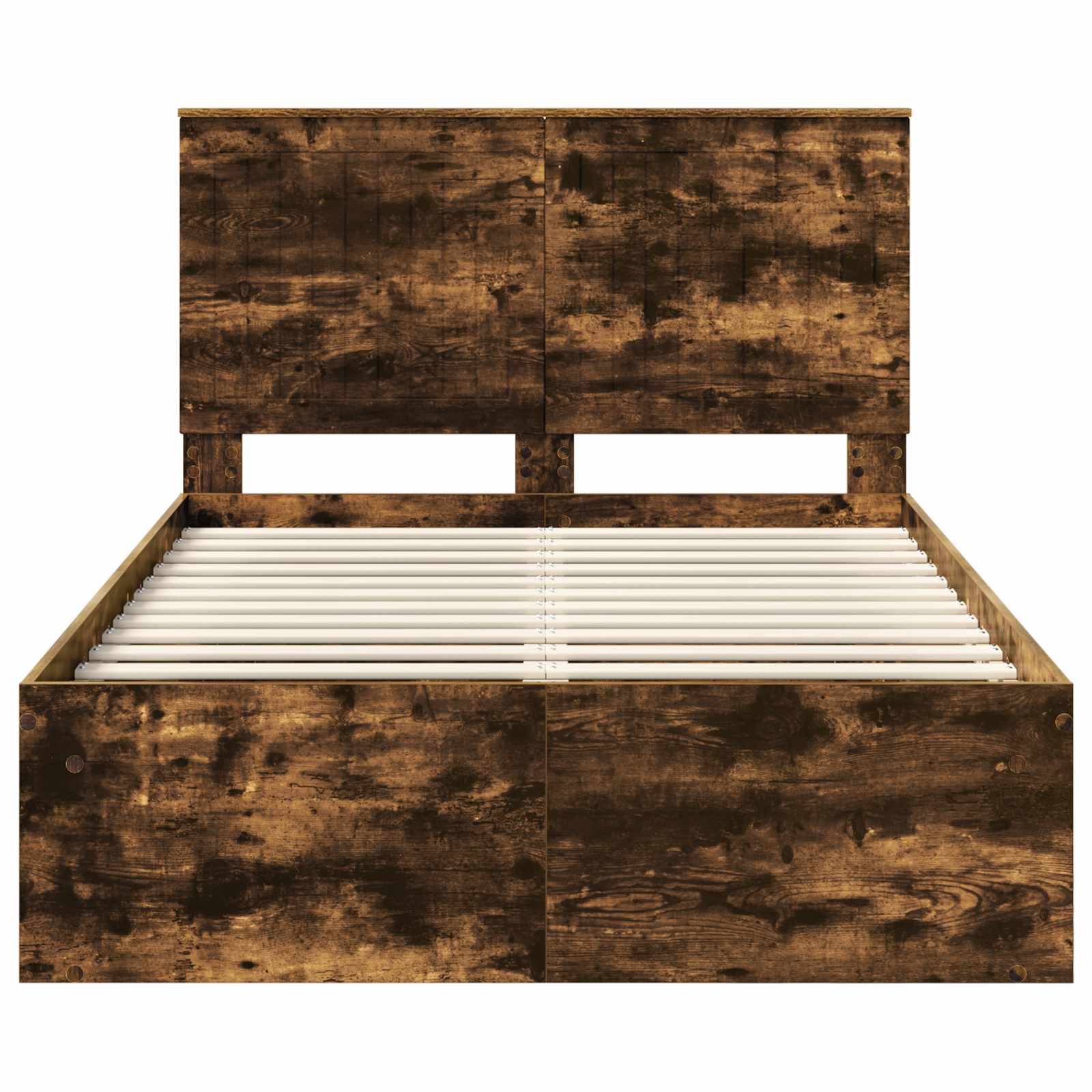Cadre de lit Chêne fumé 120 x 190 cm Bois de pin massif