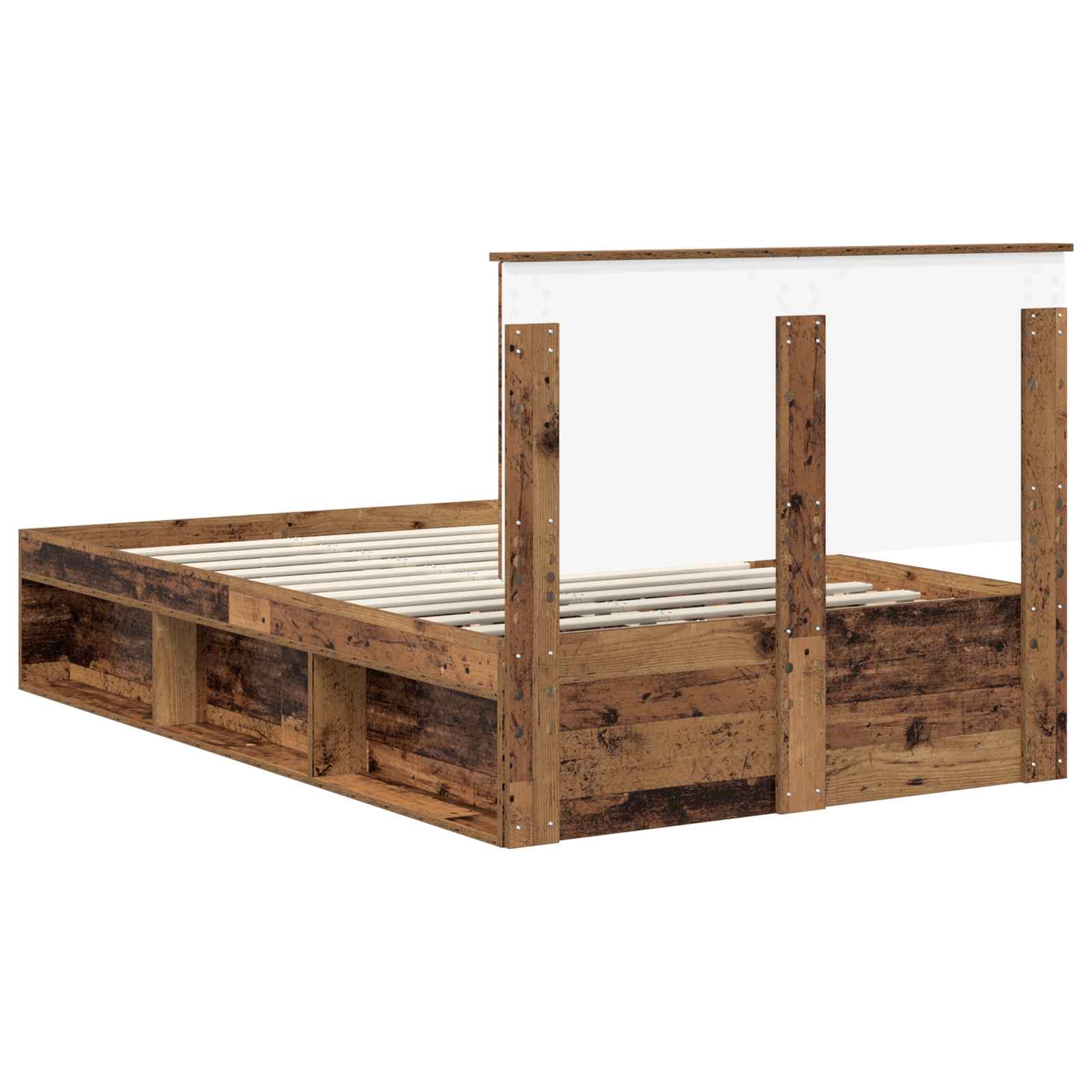 Cadre de lit Bois ancien 120 x 190 cm Bois de pin massif