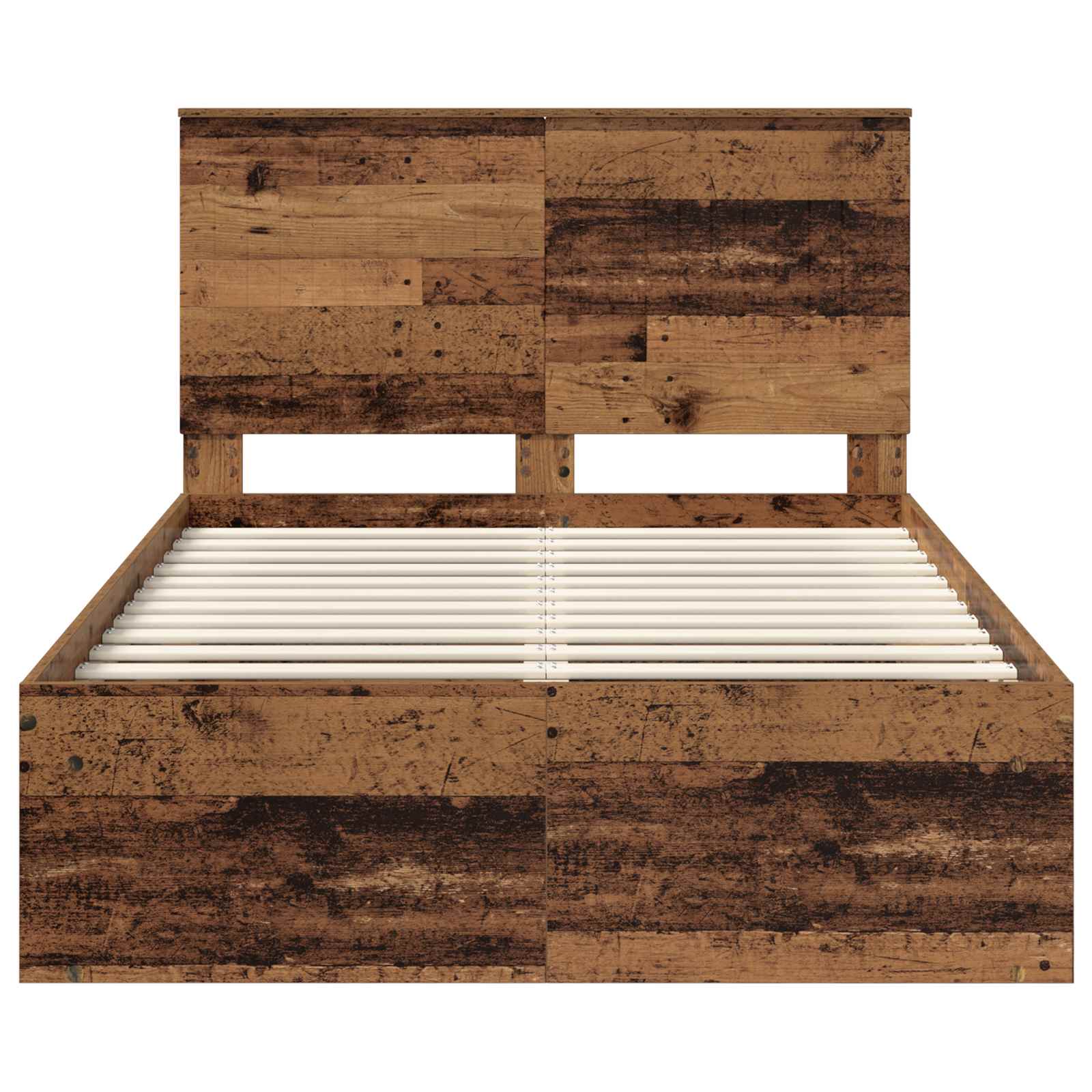 Cadre de lit Bois ancien 120 x 190 cm Bois de pin massif